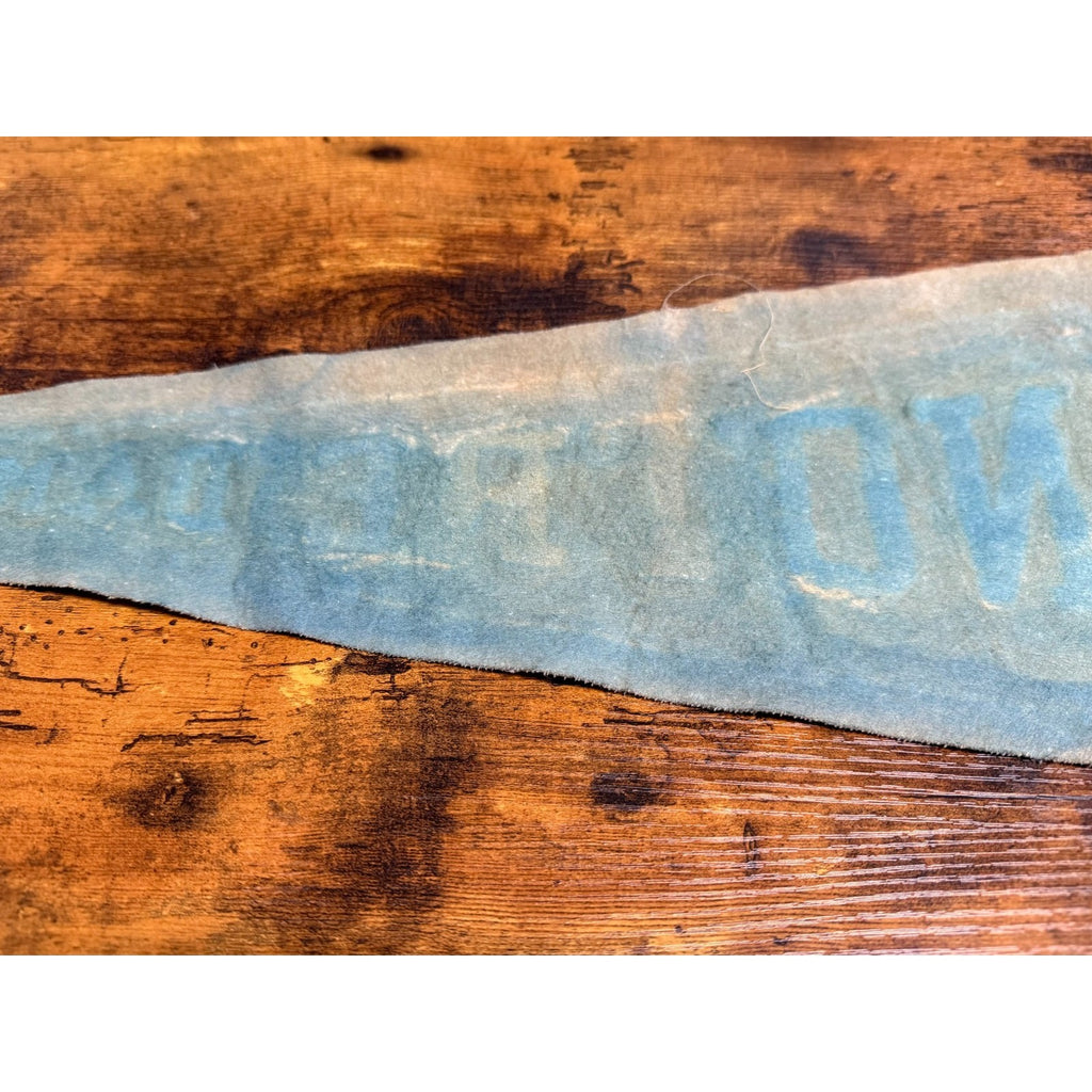 Vintage University of Notre Dame pennant damaged