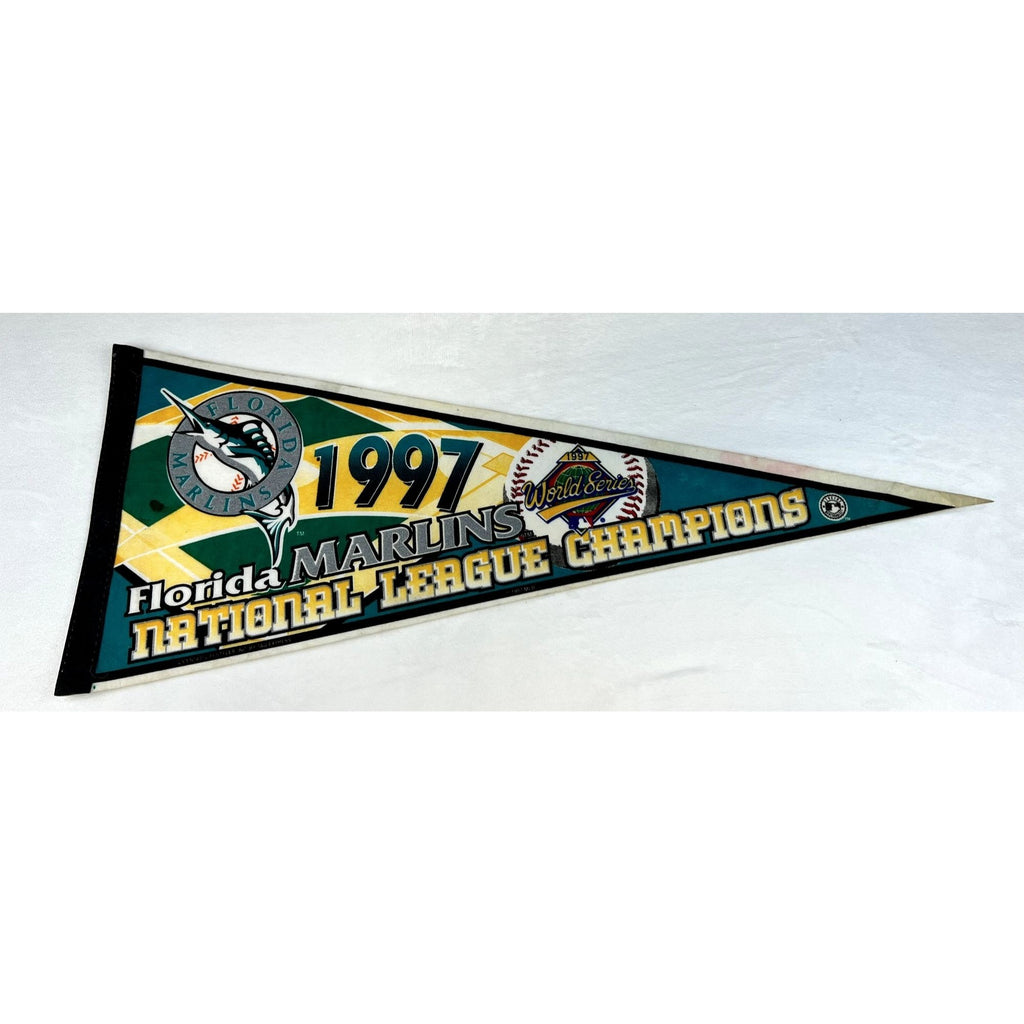 Vintage 1997 Florida Marlins National League Champions World Series pennant