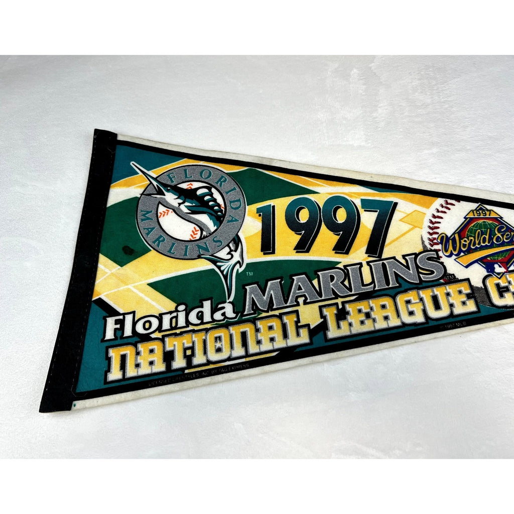 Vintage 1997 Florida Marlins National League Champions World Series pennant
