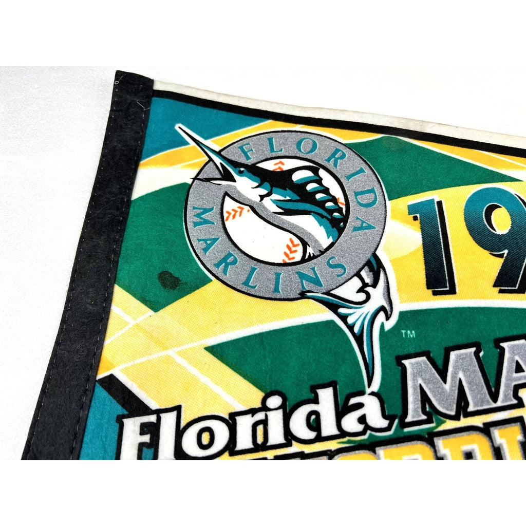 Vintage 1997 Florida Marlins National League Champions World Series pennant