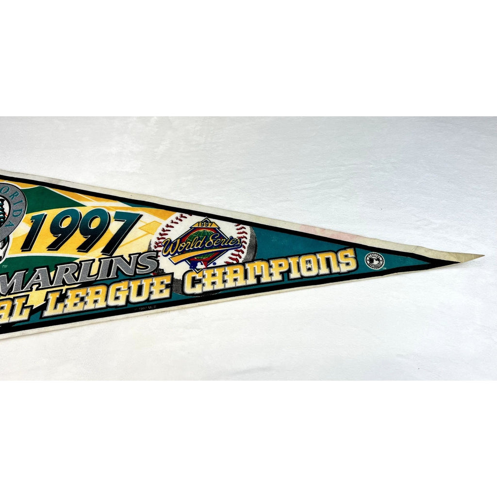Vintage 1997 Florida Marlins National League Champions World Series pennant