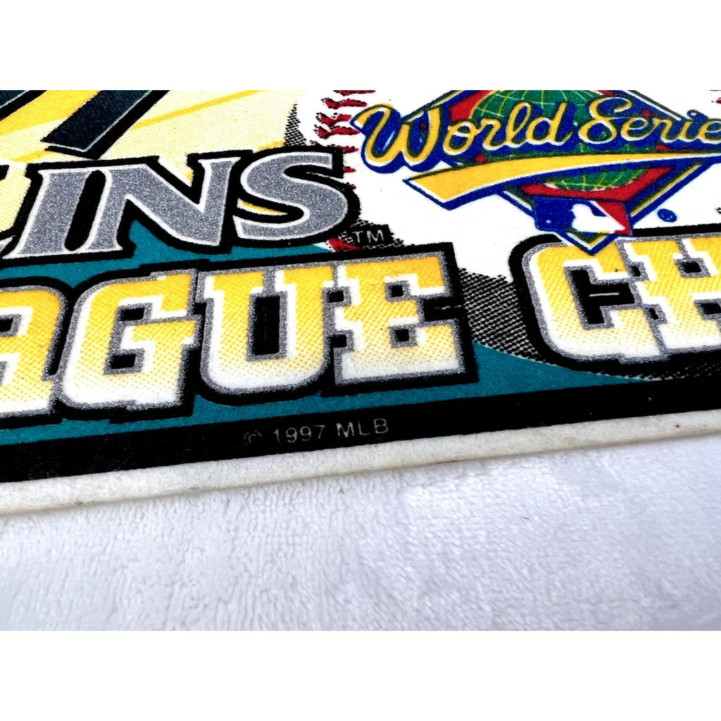 Vintage 1997 Florida Marlins National League Champions World Series pennant