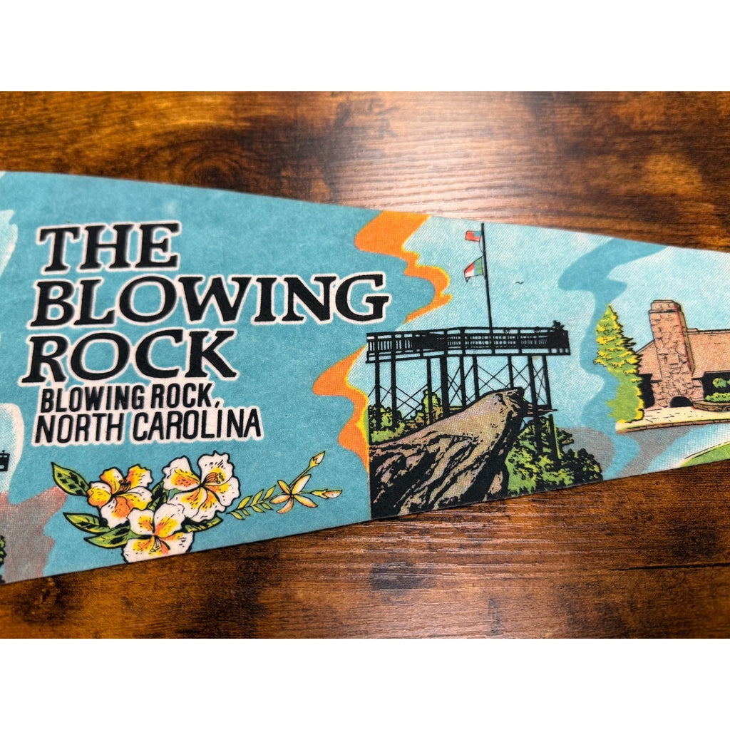 Vintage The Blowing Rock, North Carolina pennant