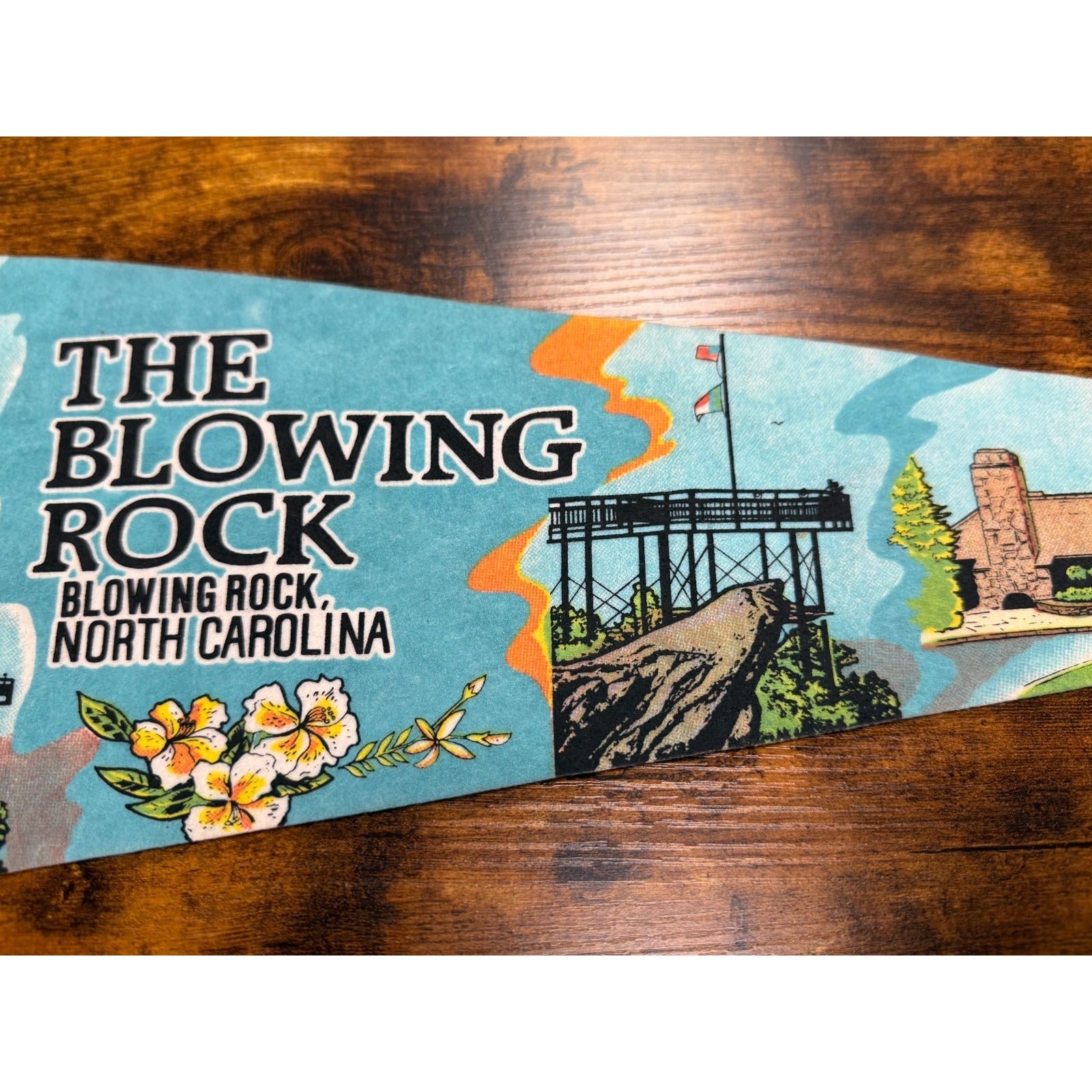 Vintage The Blowing Rock, North Carolina pennant