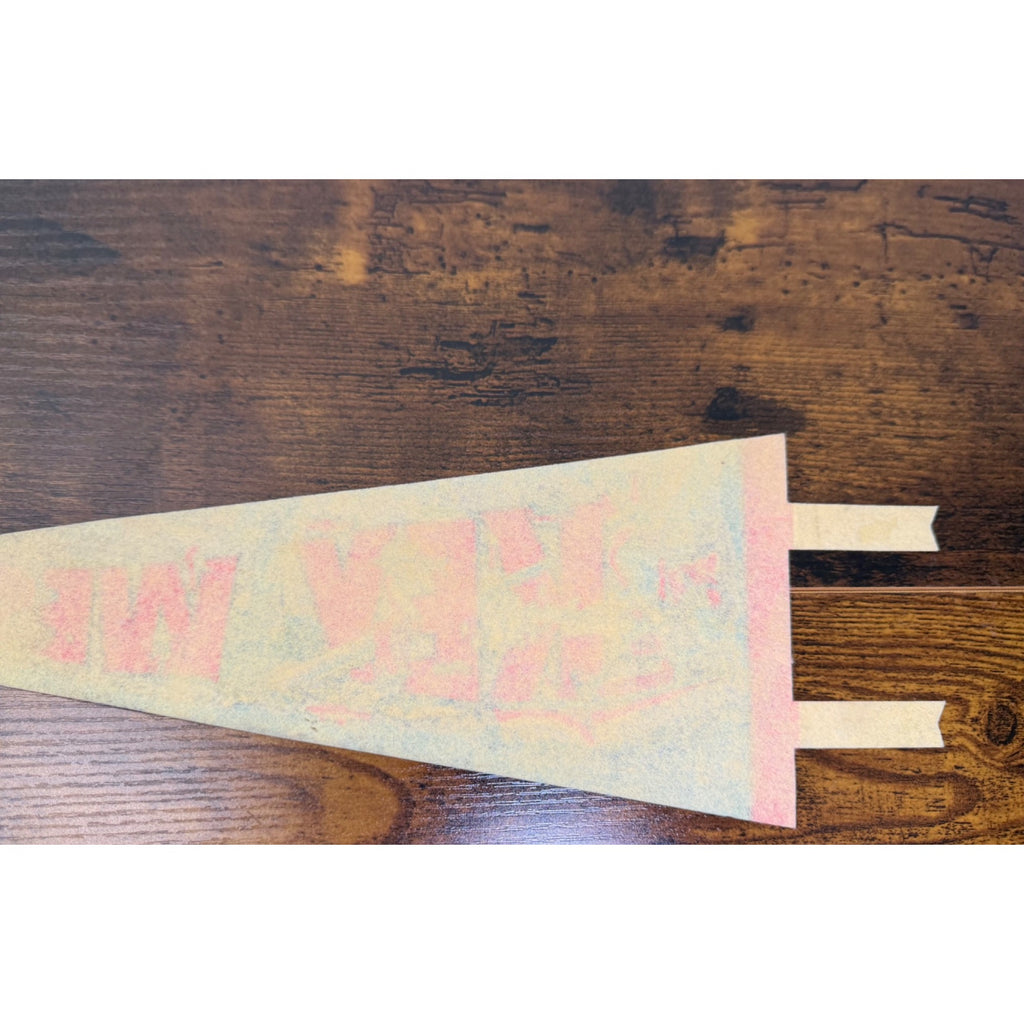 Vintage Key West Florida Souvenir Felt Pennant With Bright Graphics