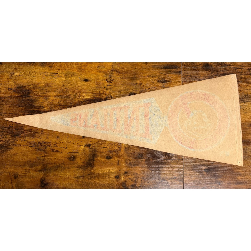 Vintage MLB Cleveland Indians pennant aged