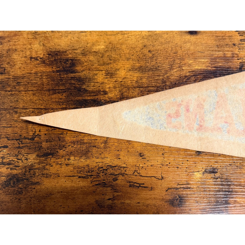 Vintage MLB Cleveland Indians pennant aged