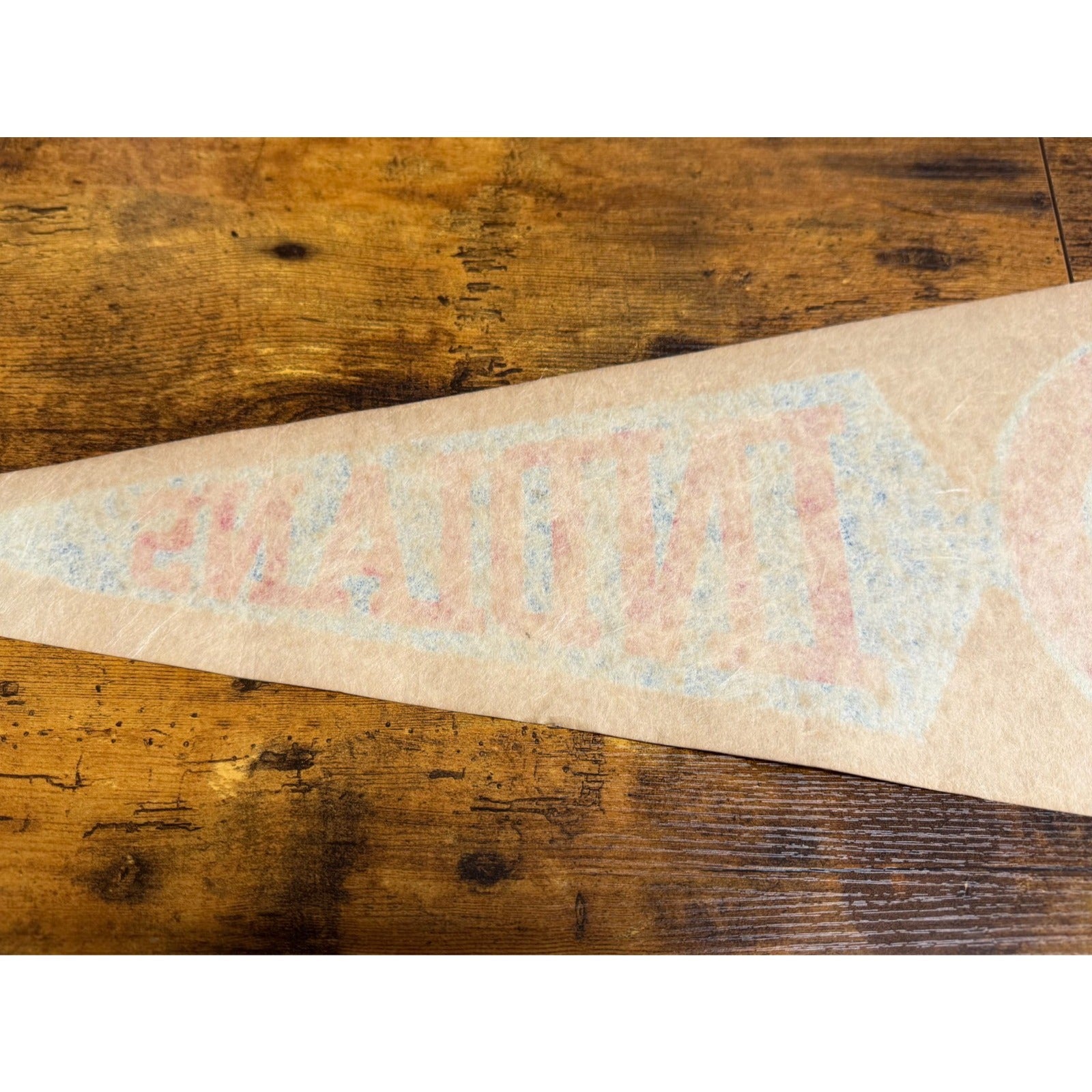 Vintage MLB Cleveland Indians pennant aged