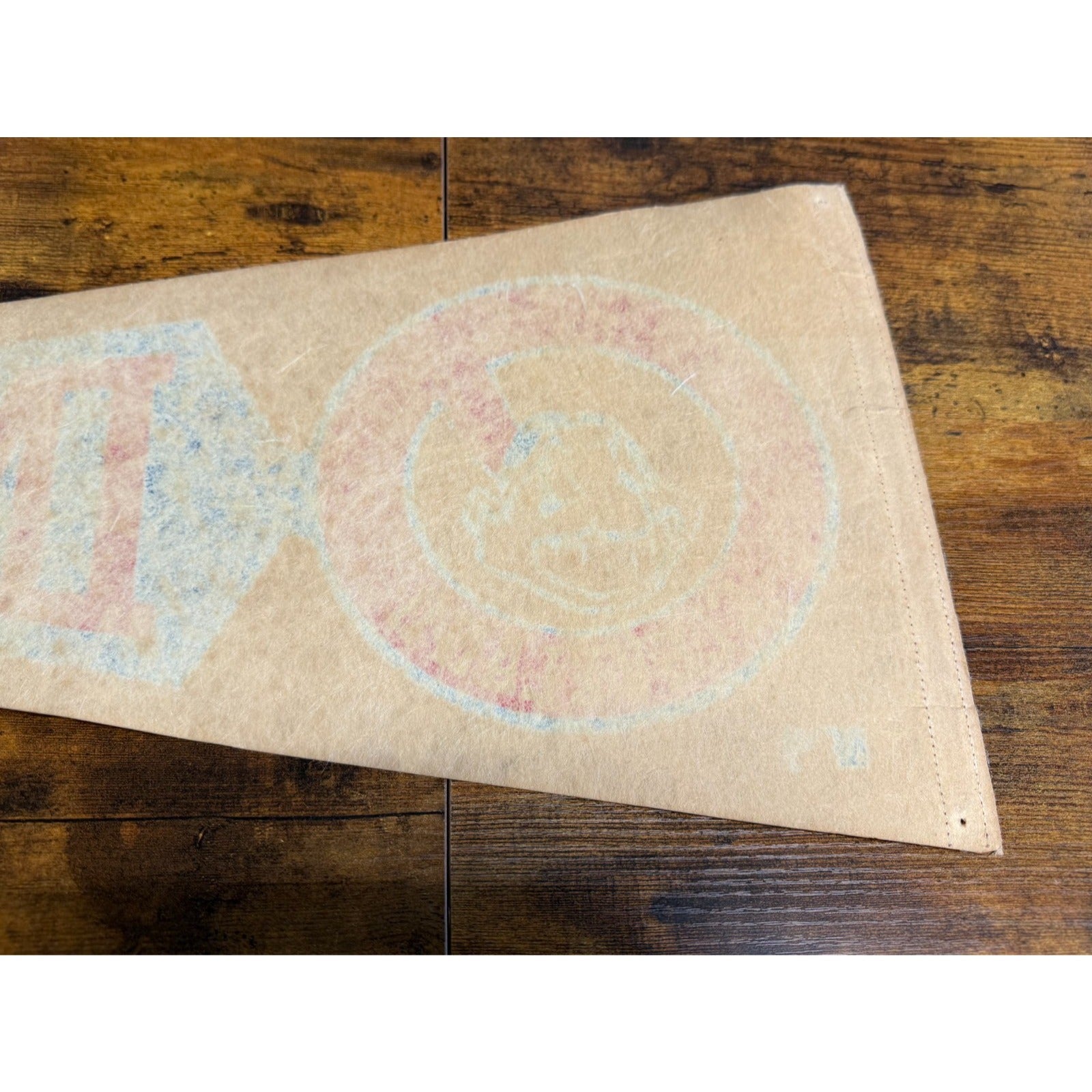 Vintage MLB Cleveland Indians pennant aged