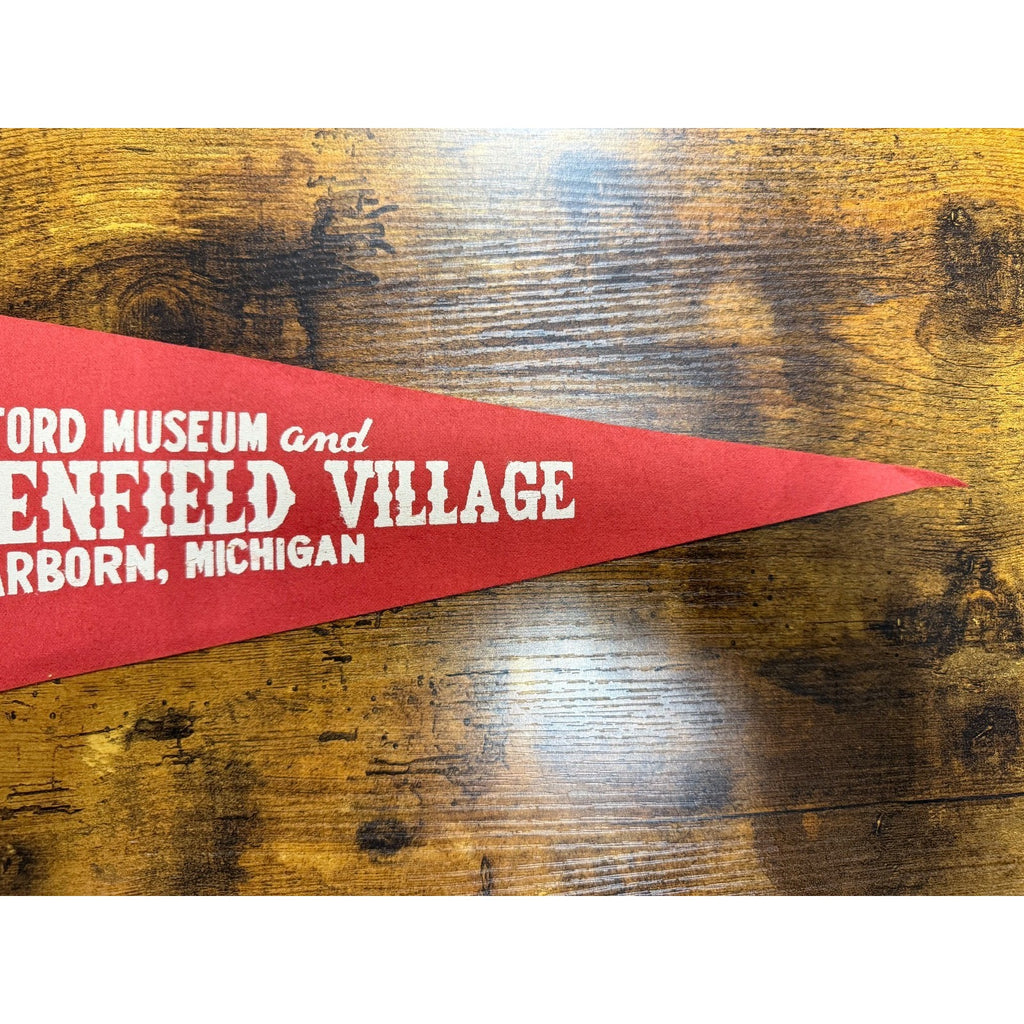 Vintage Henry Ford Museum and Greenfield Village Dearborn, Michigan pennant
