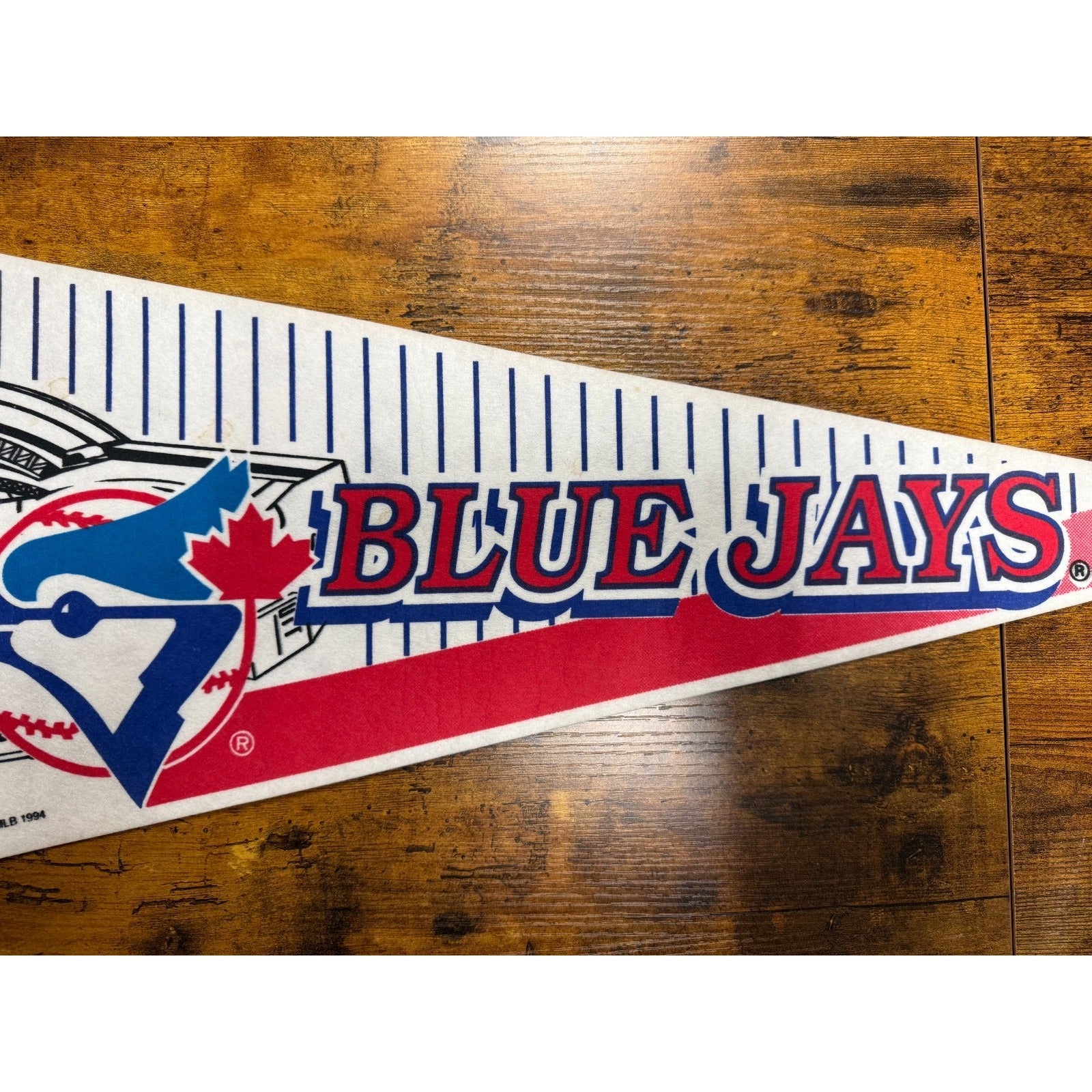 Vintage MLB Toronto Blue Jays 1994 Trench Pennant
