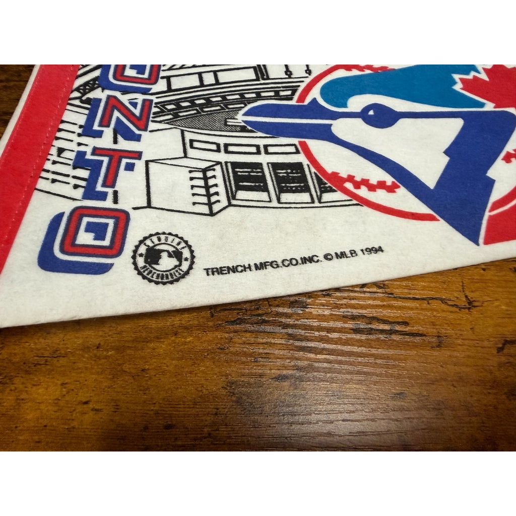 Vintage MLB Toronto Blue Jays 1994 Trench Pennant