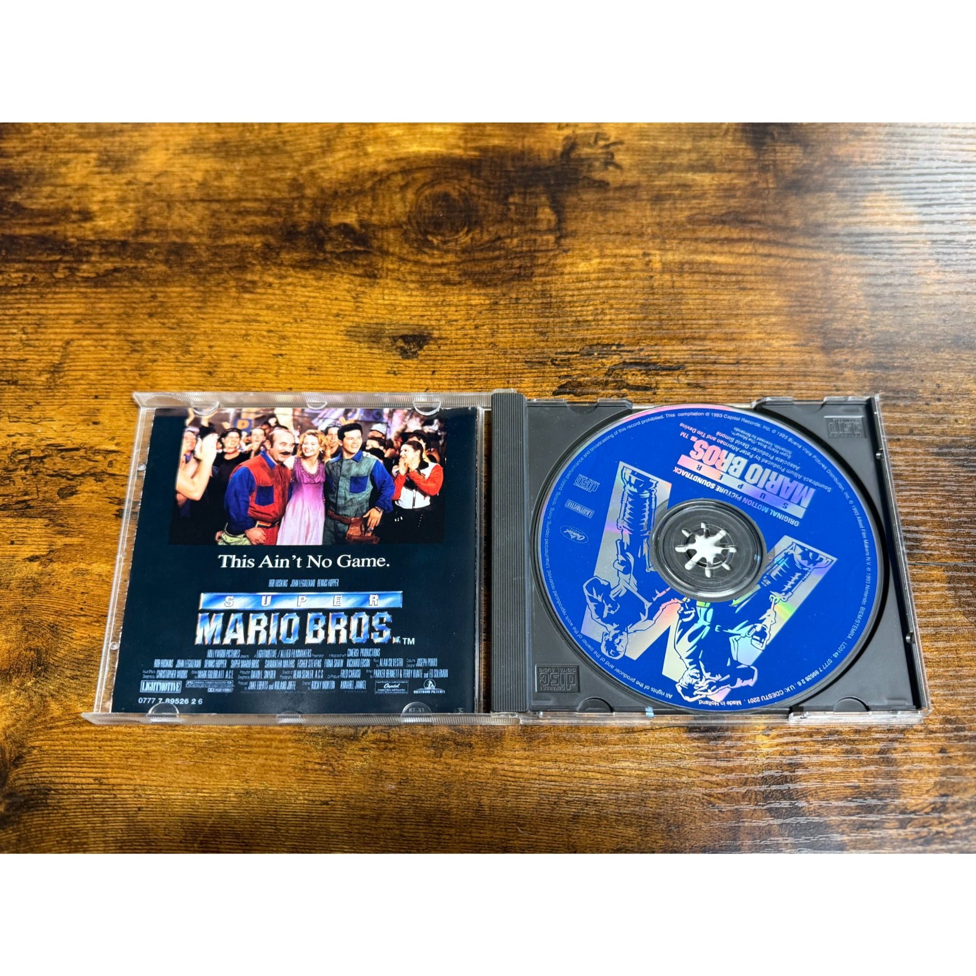 Vintage Super Mario Bros. Original Motion Picture Soundtrack CD 1993