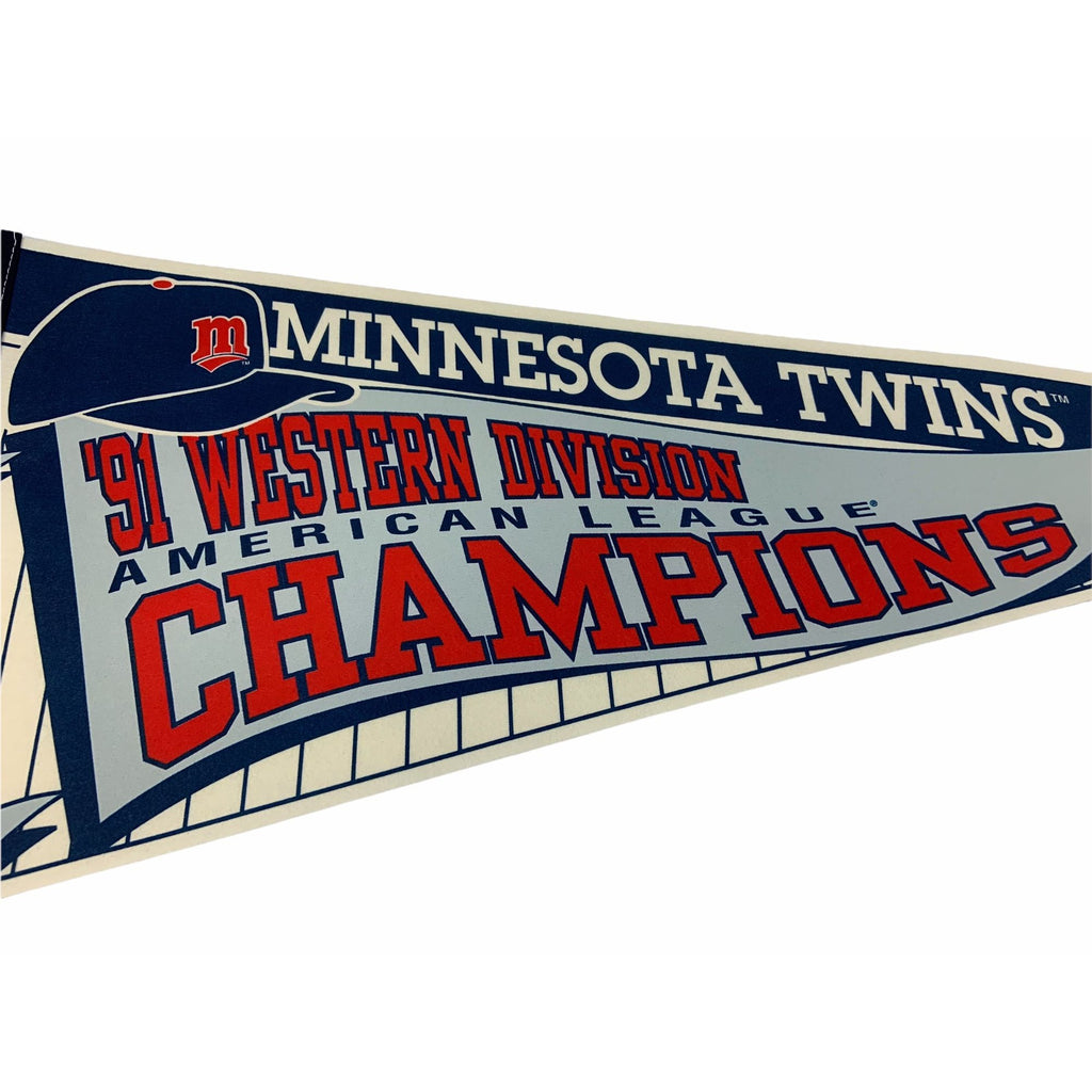 Vintage Minnesota Twins 1991 Western Division American League Champions pennant