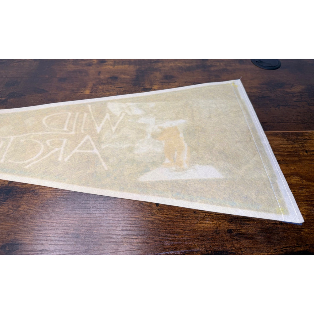 Vintage Wild Arctic Polar Bear Pennant