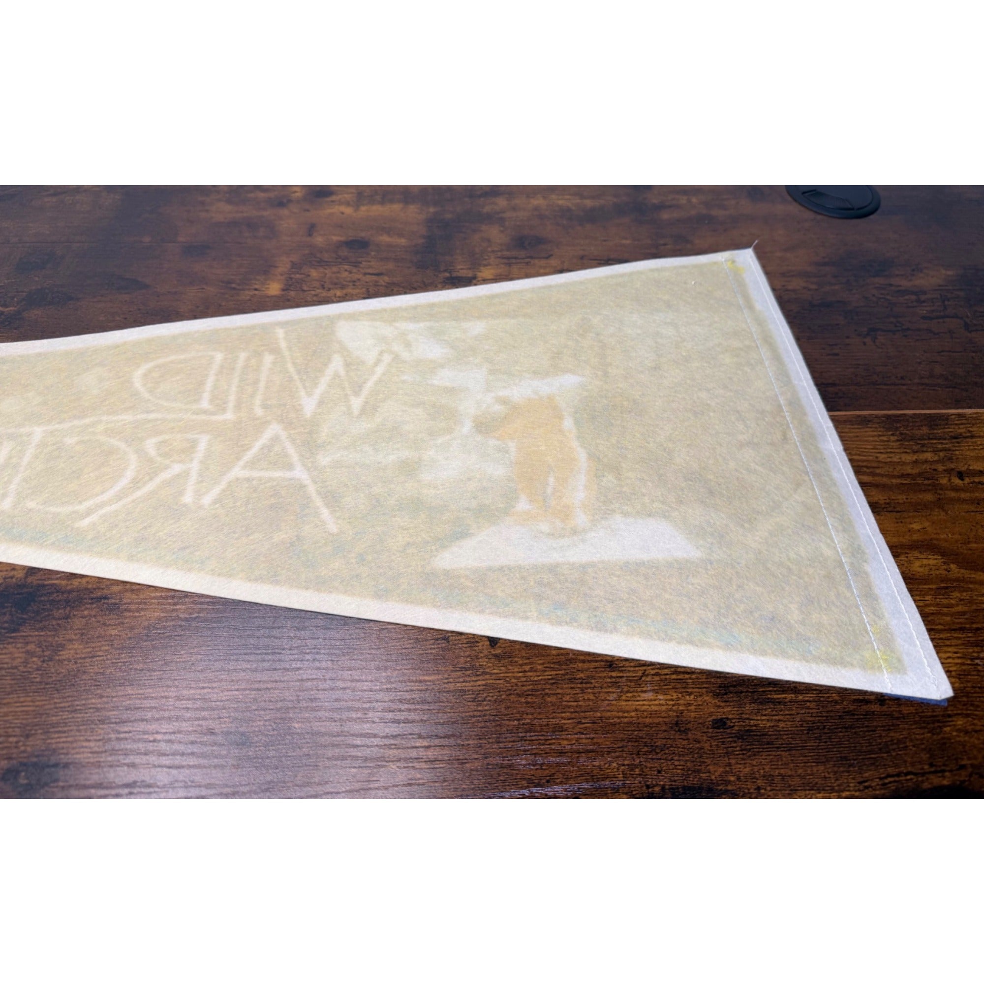 Vintage Wild Arctic Polar Bear Pennant