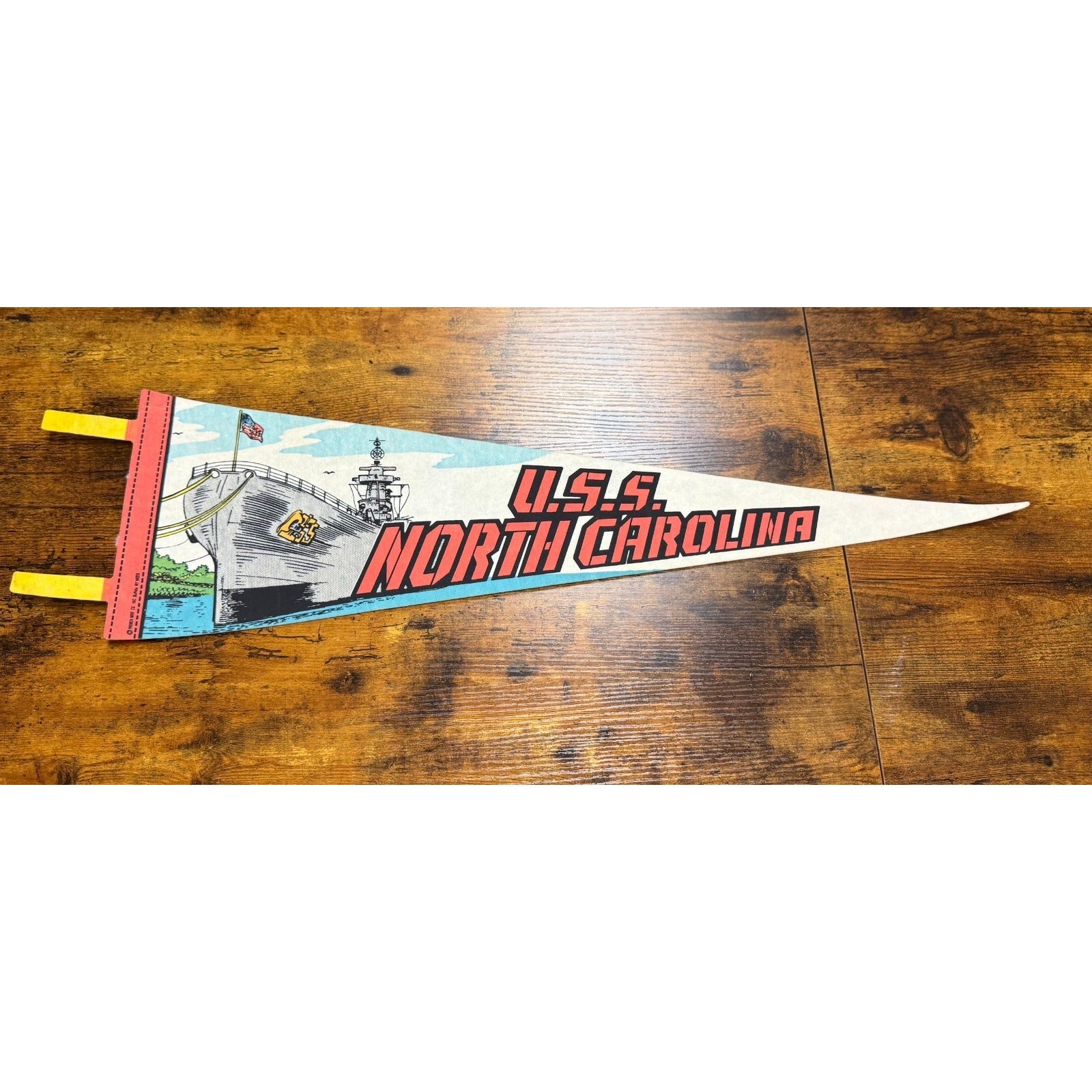 Vintage U.S.S. North Carolina pennant