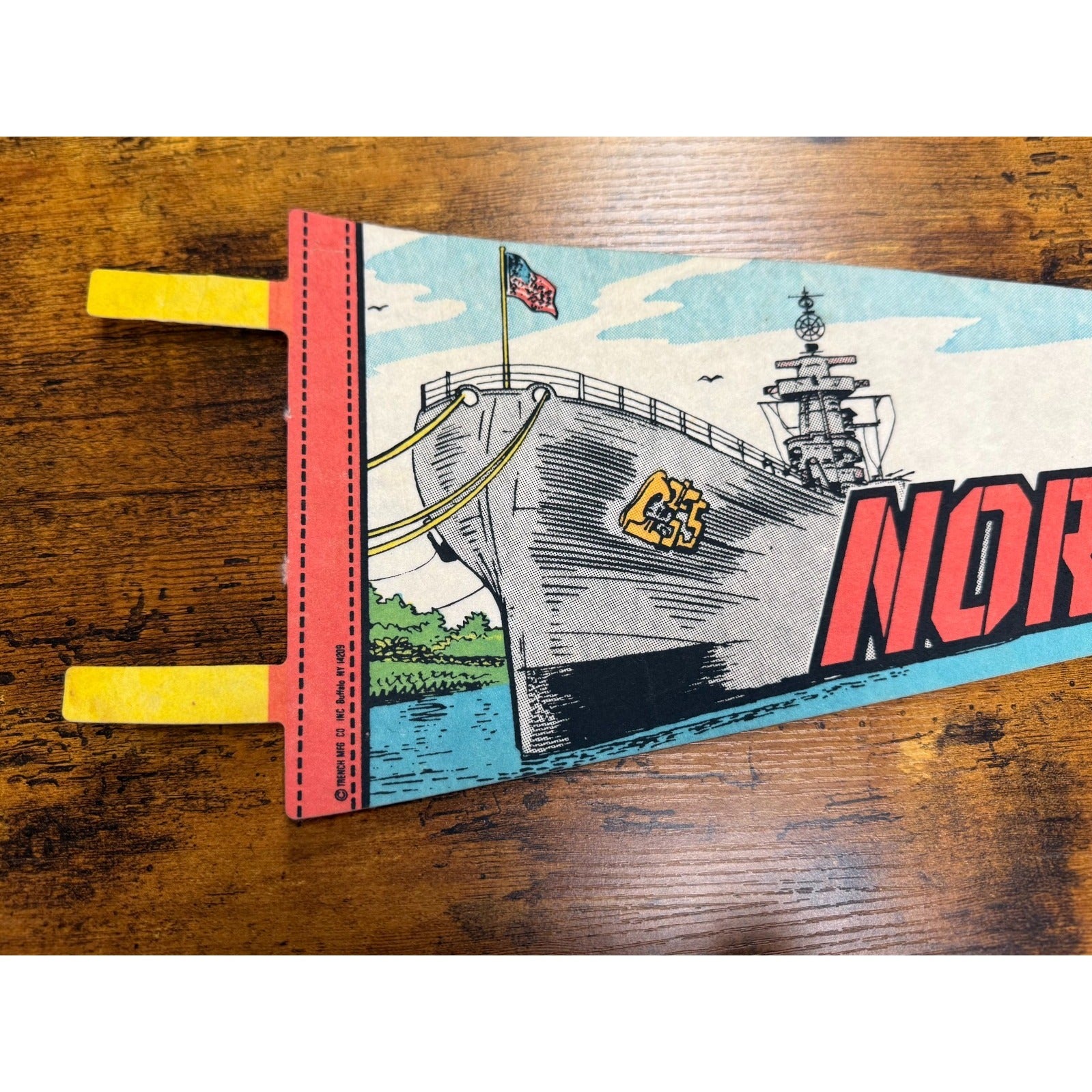 Vintage U.S.S. North Carolina pennant
