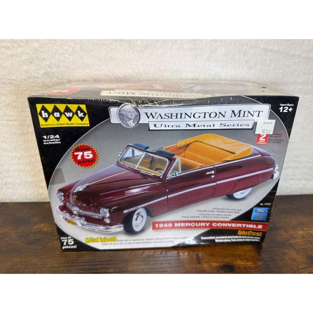 Washington Mint 1949 Mercury Convertible 1/24 Scale Diecast Model Kit Ages 12+