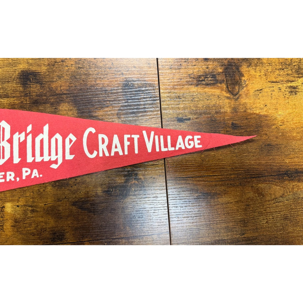 Vintage Mill Bridge Craft Village Lancaster, PA pennant