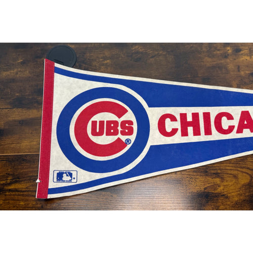 Chicago Cubs MLB Vintage Felt Pennant Logo Sports Memorabilia 30 inches