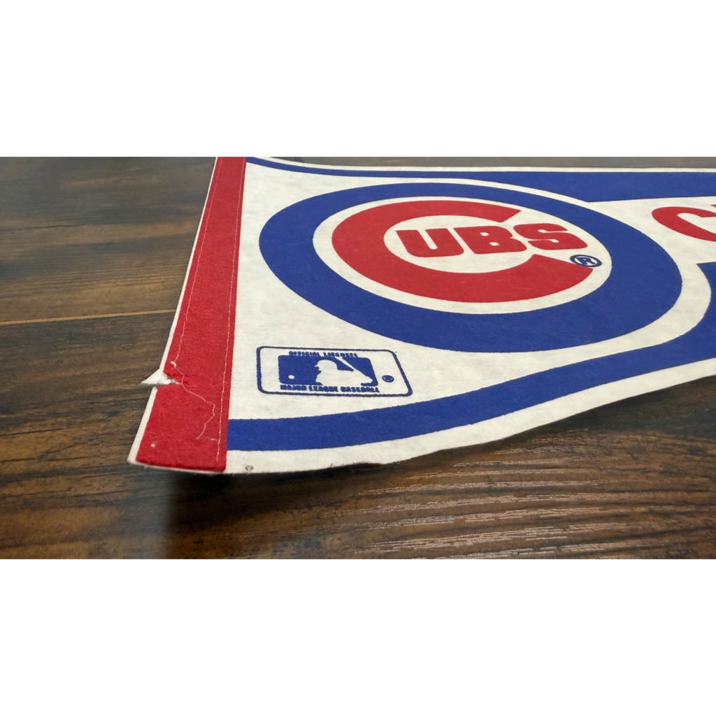 Chicago Cubs MLB Vintage Felt Pennant Logo Sports Memorabilia 30 inches