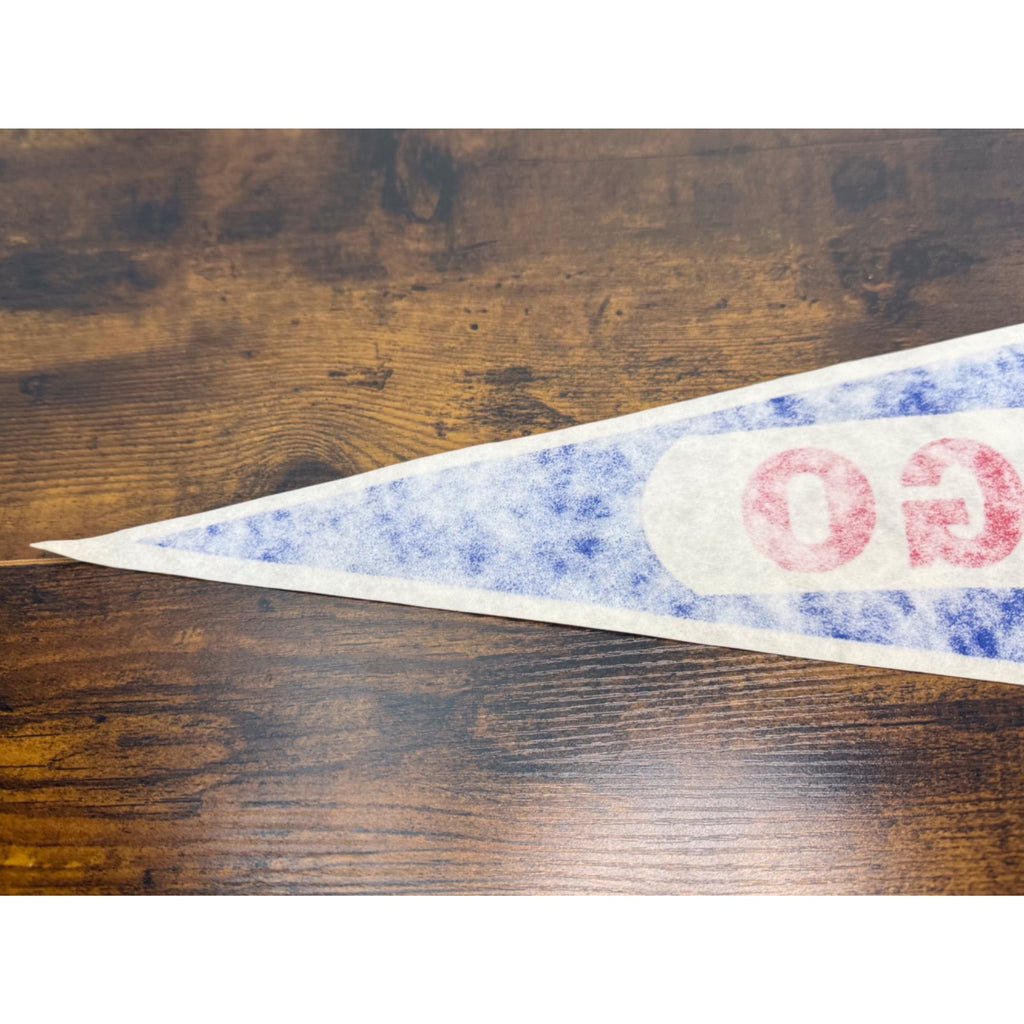 Chicago Cubs MLB Vintage Felt Pennant Logo Sports Memorabilia 30 inches