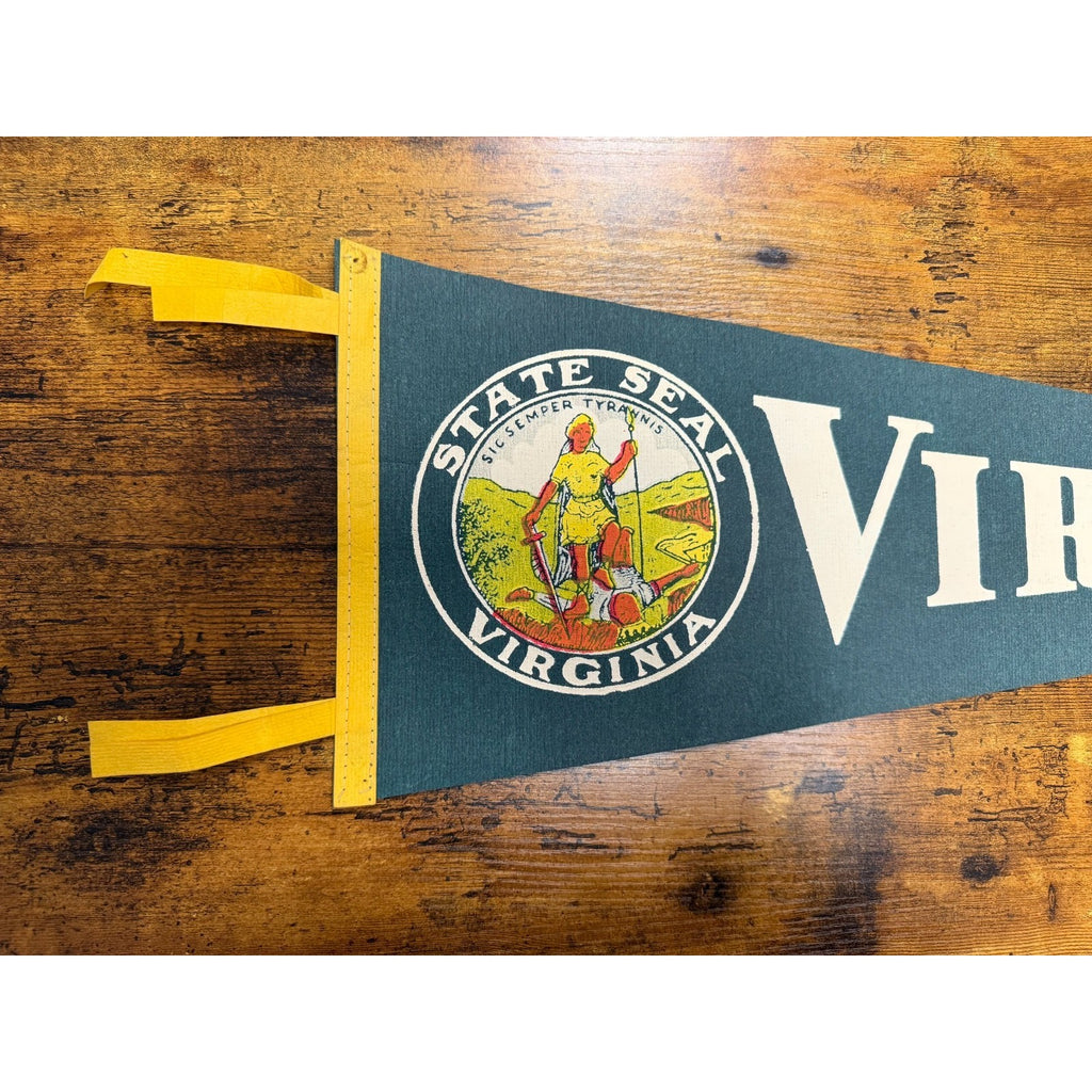 Vintage Virginia State Seal pennant