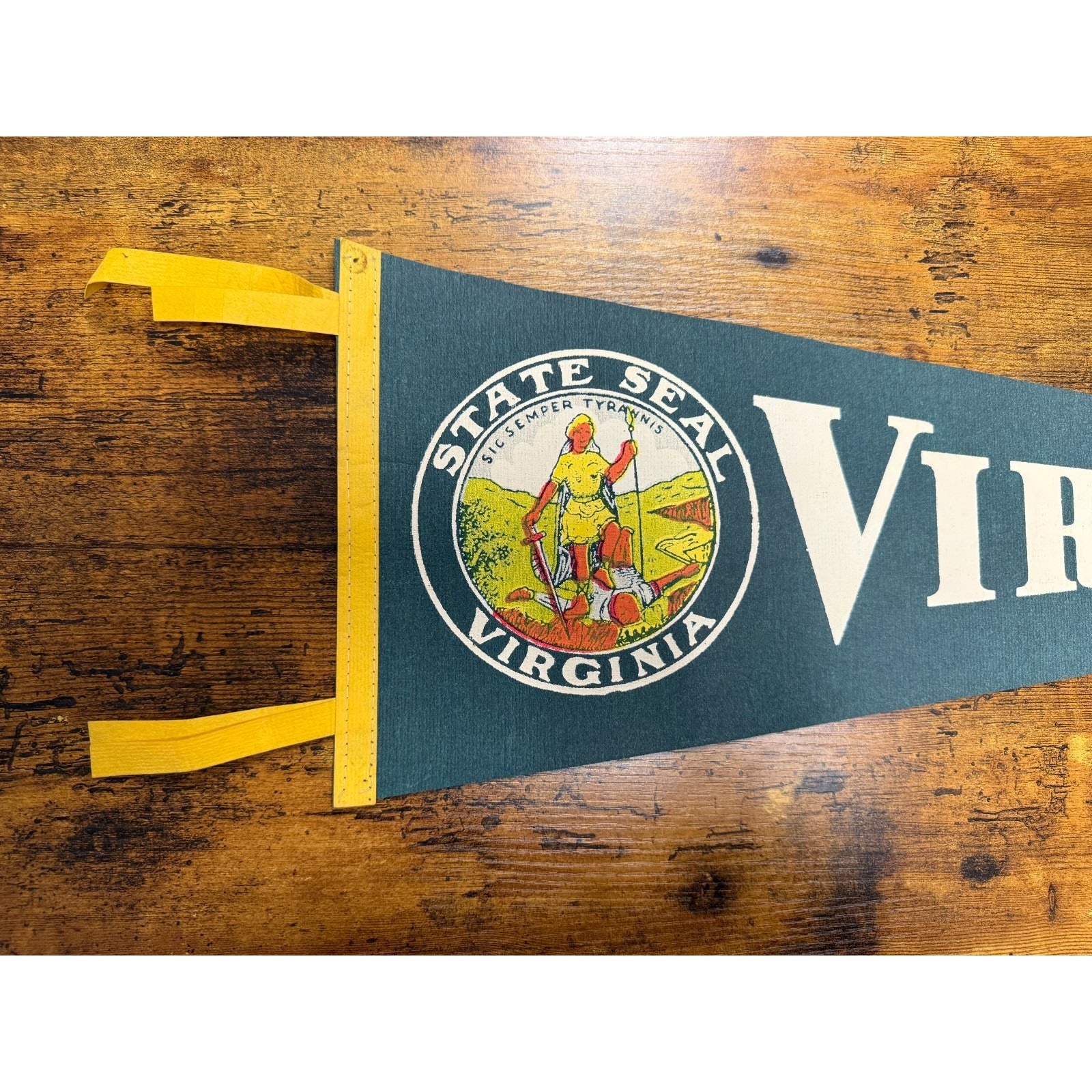 Vintage Virginia State Seal pennant