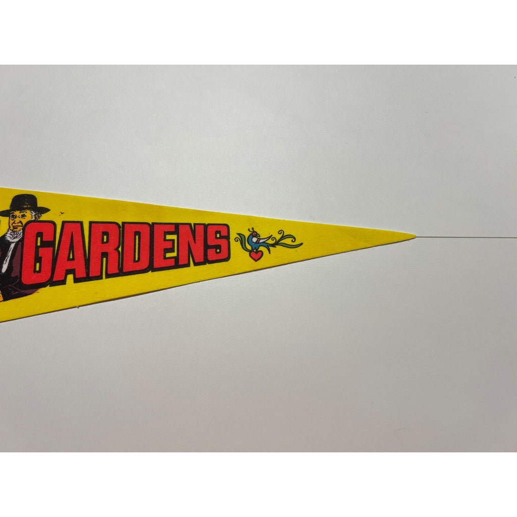 Vintage Rockome Gardens Arcola, Illinois pennant