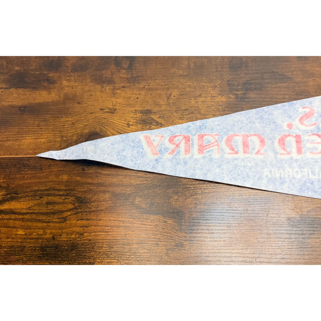 Vintage R.M.S. Queen Mary Pennant Long Beach California 29.5 inches