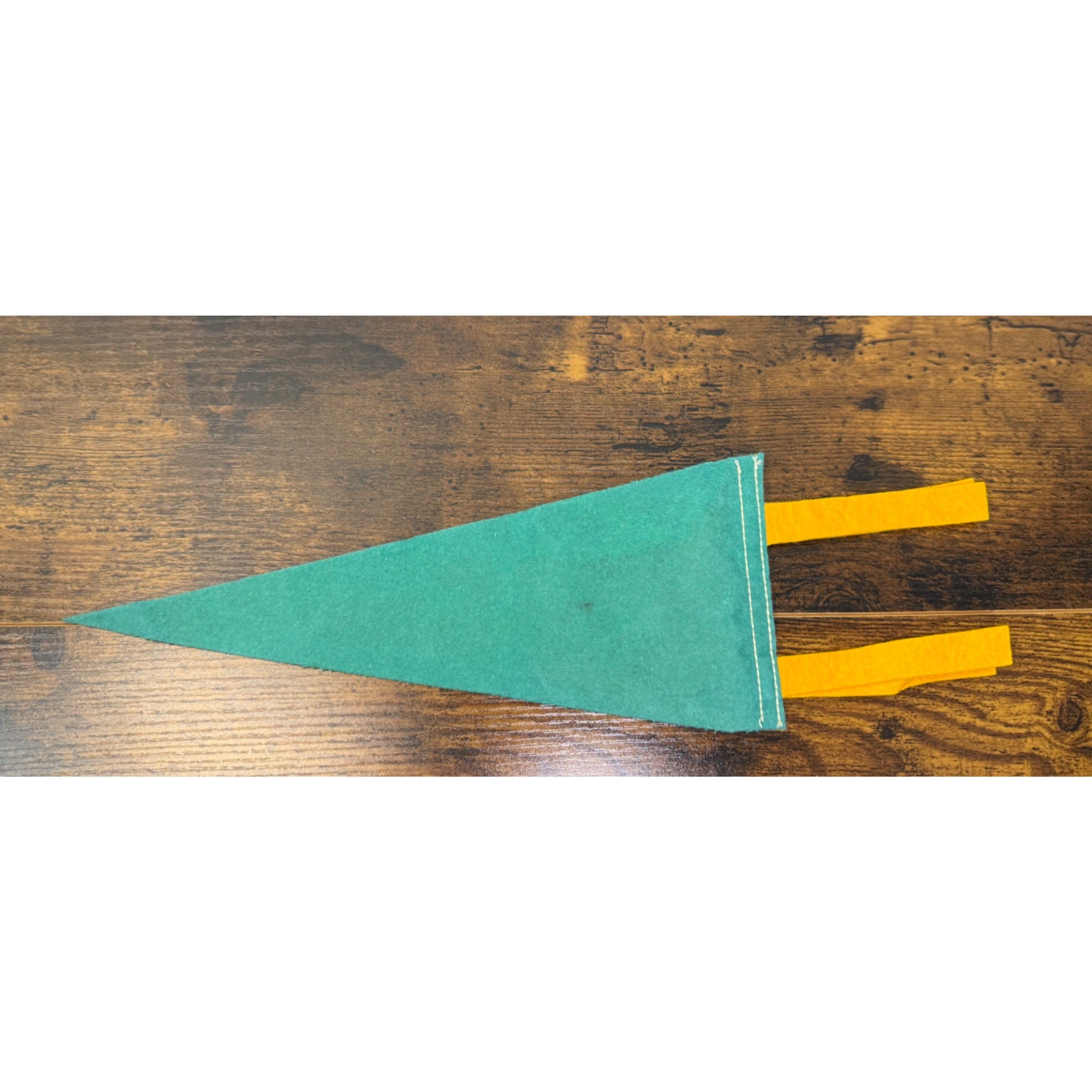 Vintage Santas Village Felt Pennant With Colorful Holiday Graphics