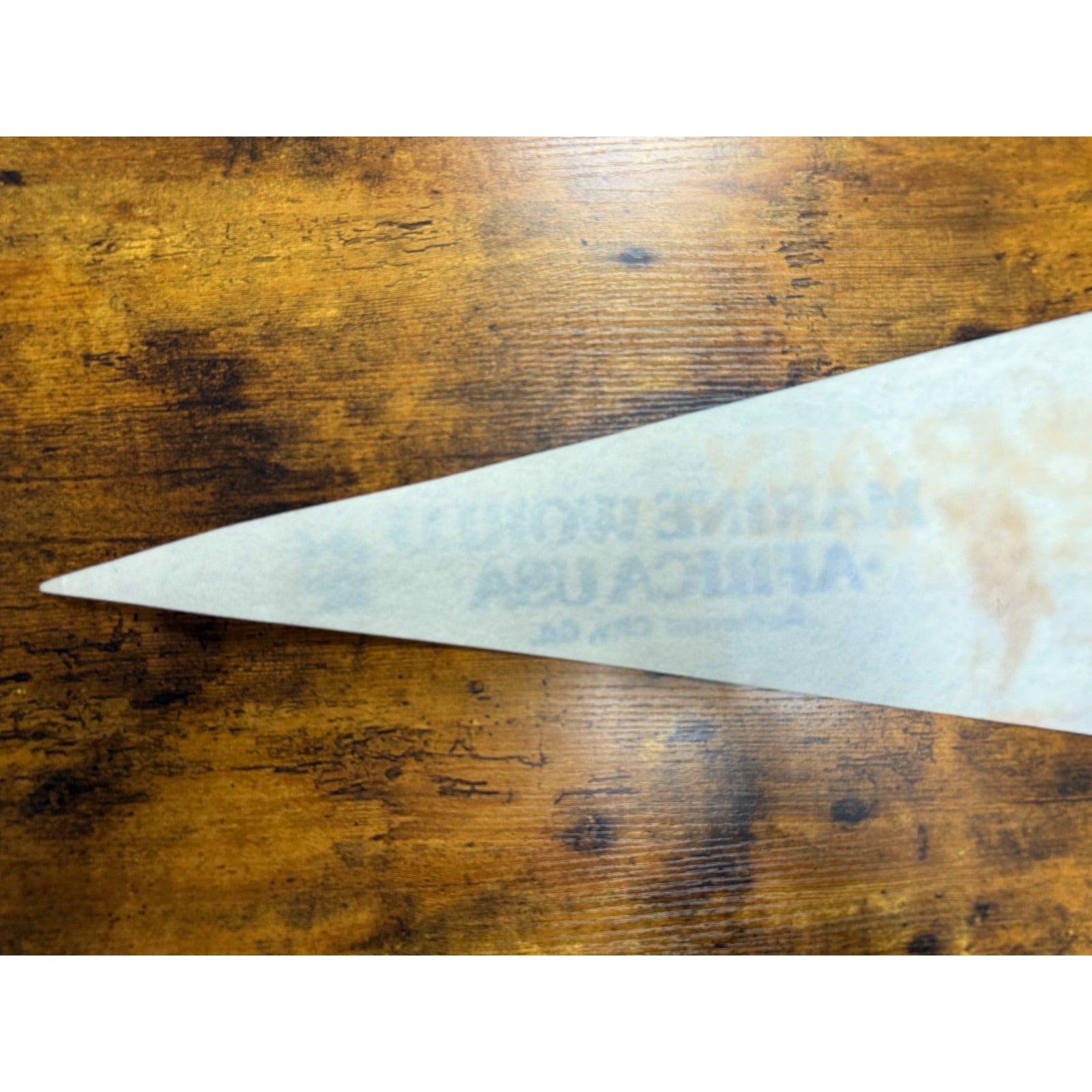 Vintage Marine World Africa, USA Redwood City, California pennant