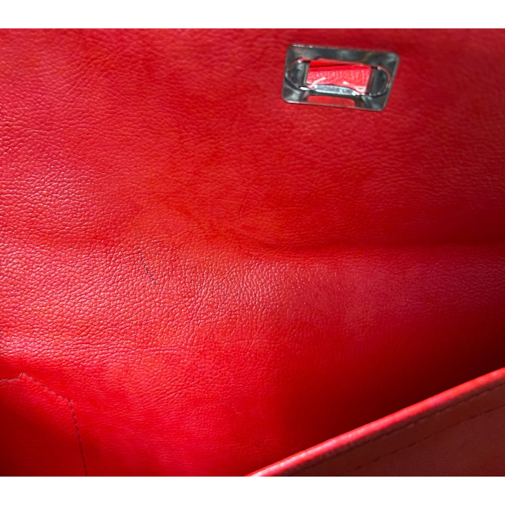 Vintage 1970's Red Samsonite Silhouette carry on zipper bag with lock and key