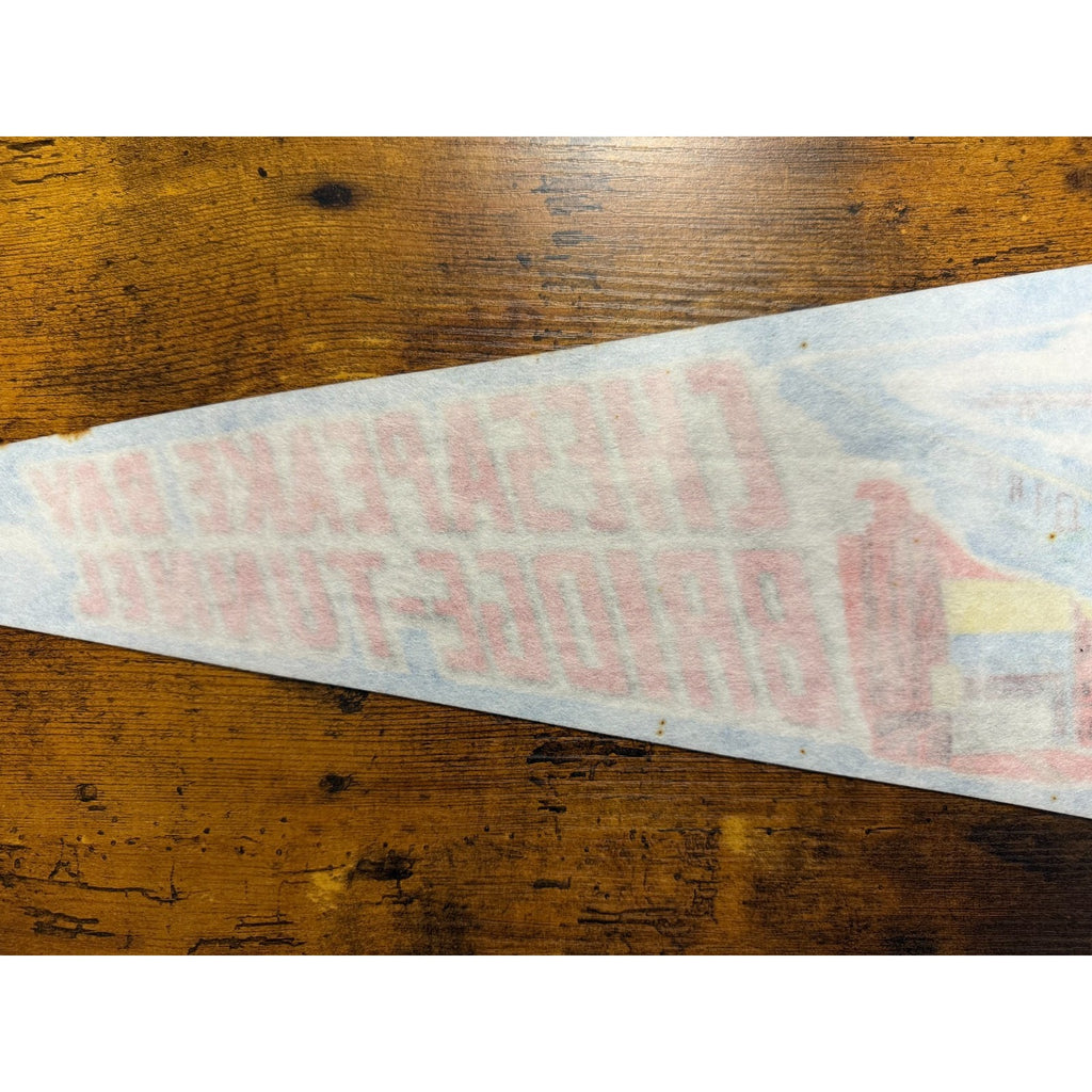 Vintage Chesapeake Bay Bridge-Tunnel, VA pennant Made in USA