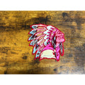 Vintage Black Hill, S. Dak. Indian Chief in headdress pennant