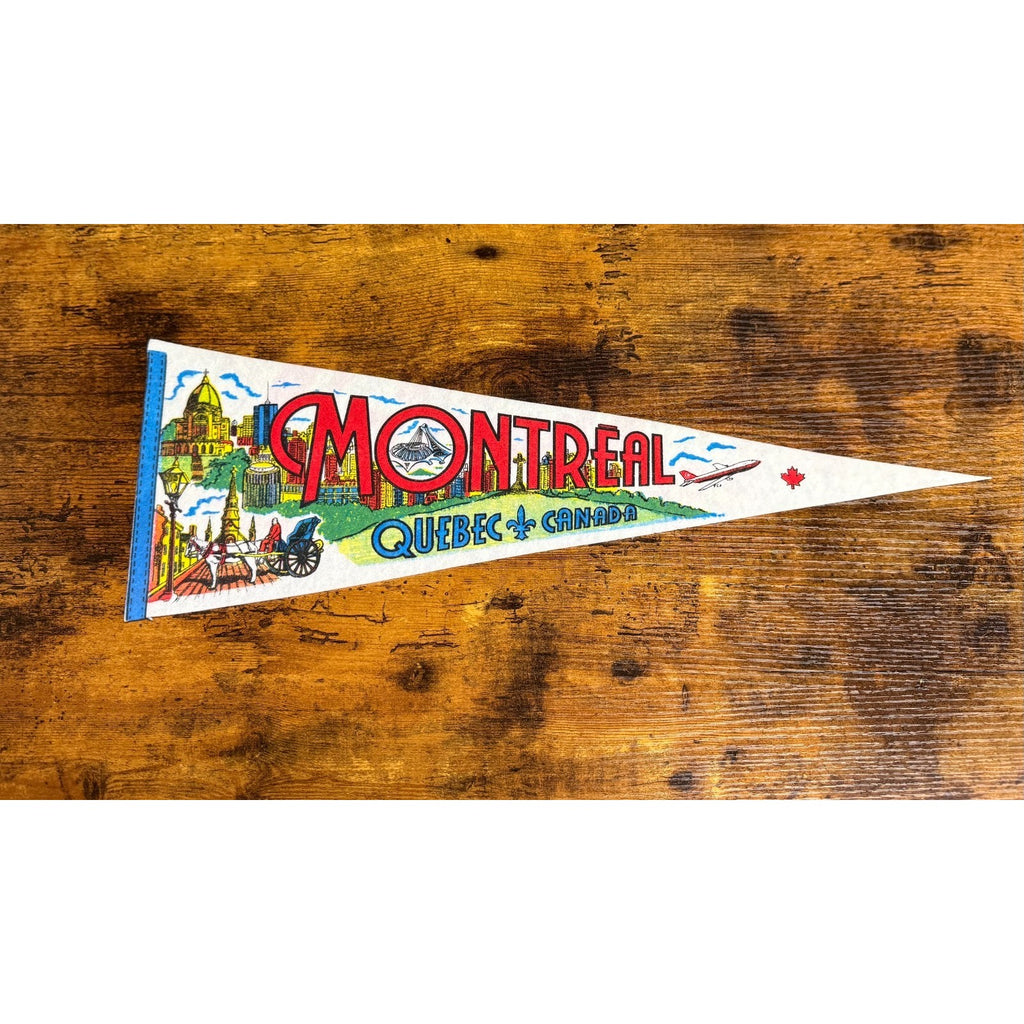 Vintage Montreal Quebec, Canada pennant