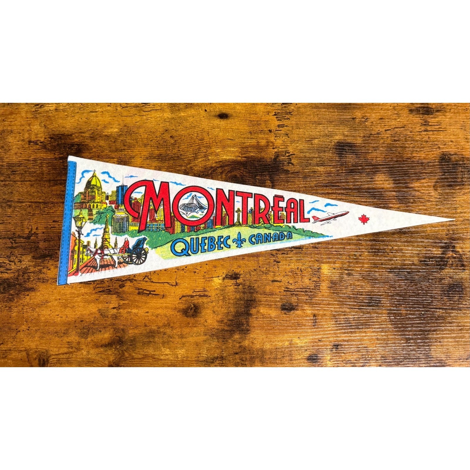 Vintage Montreal Quebec, Canada pennant