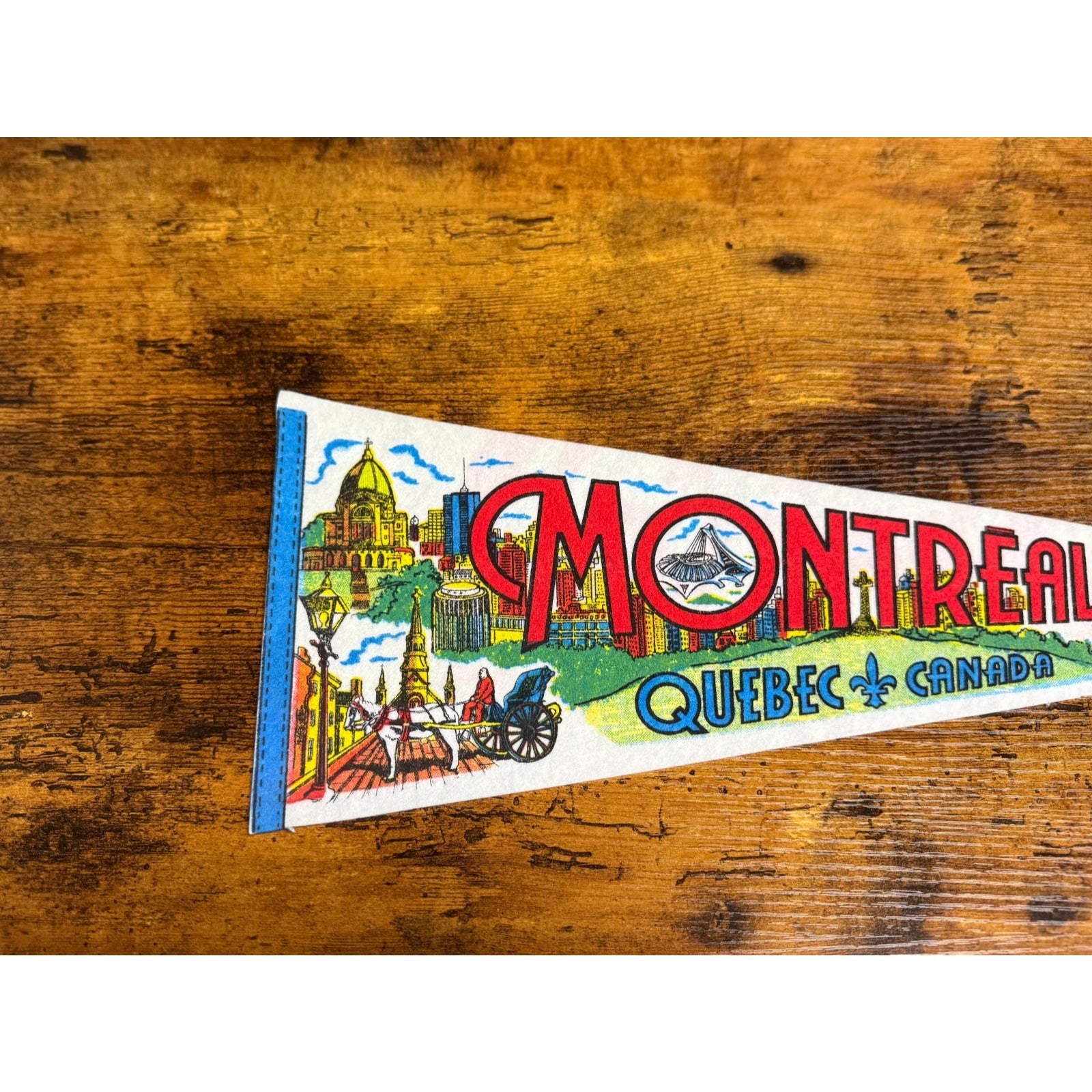Vintage Montreal Quebec, Canada pennant