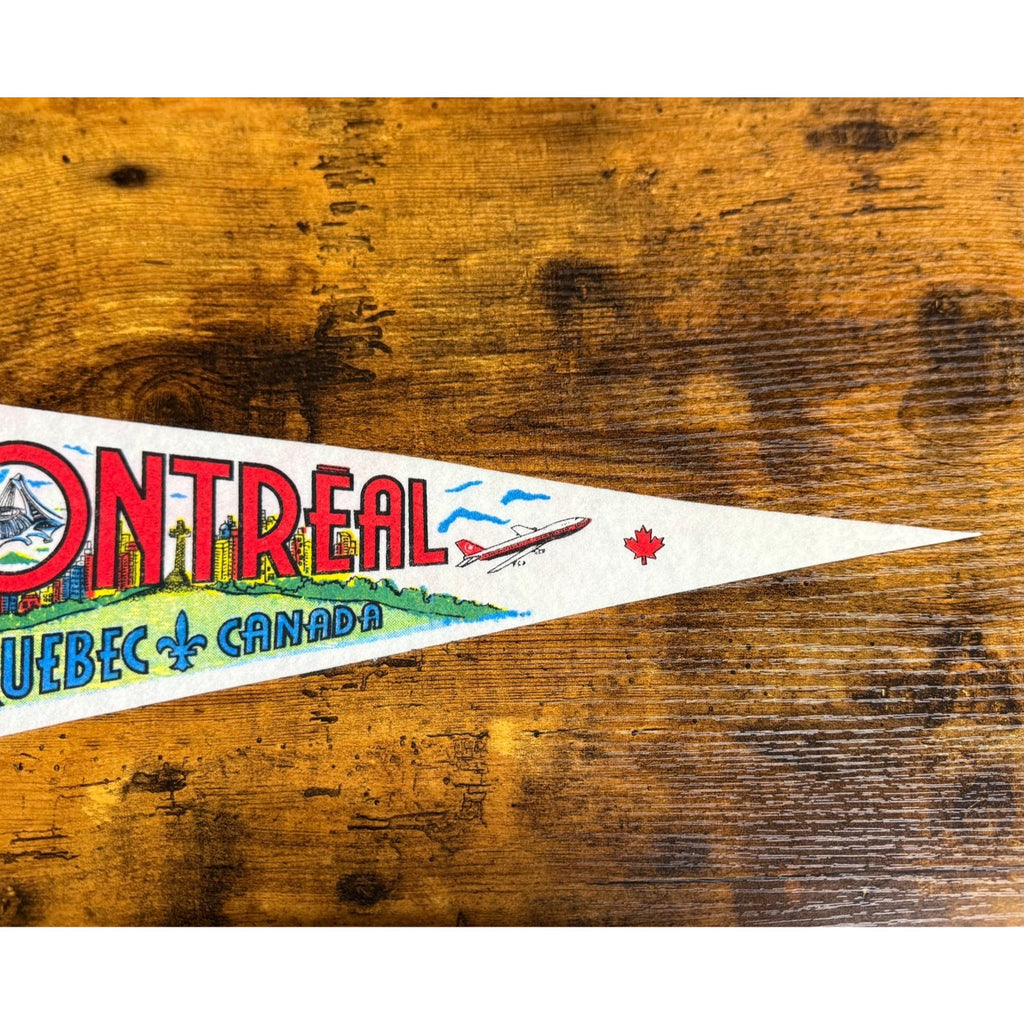 Vintage Montreal Quebec, Canada pennant