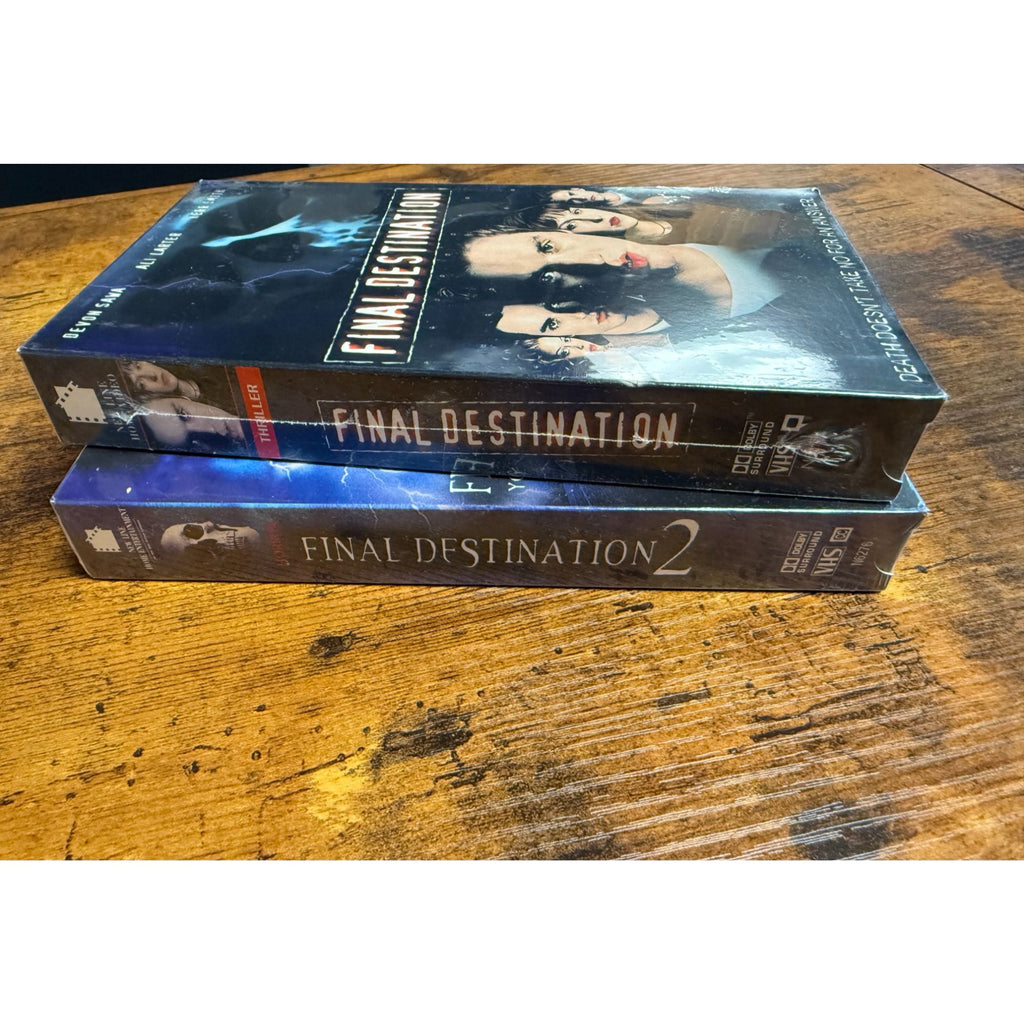 Final Destination & Final Destination 2 Rare Collectible VHS Set 2006 Edition In Shrink Wrap