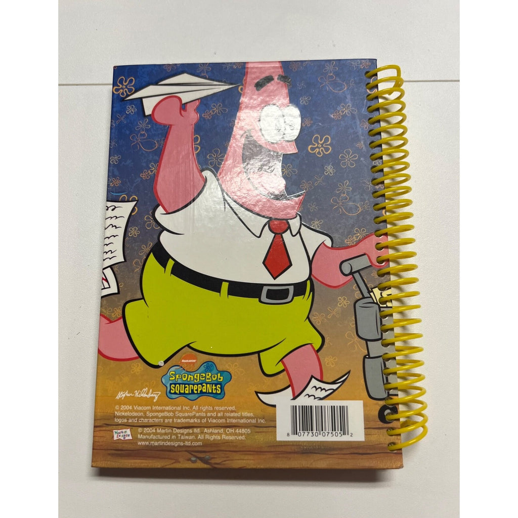 SpongeBob SquarePants Vintage Address Book Nickelodeon 2004 Patrick