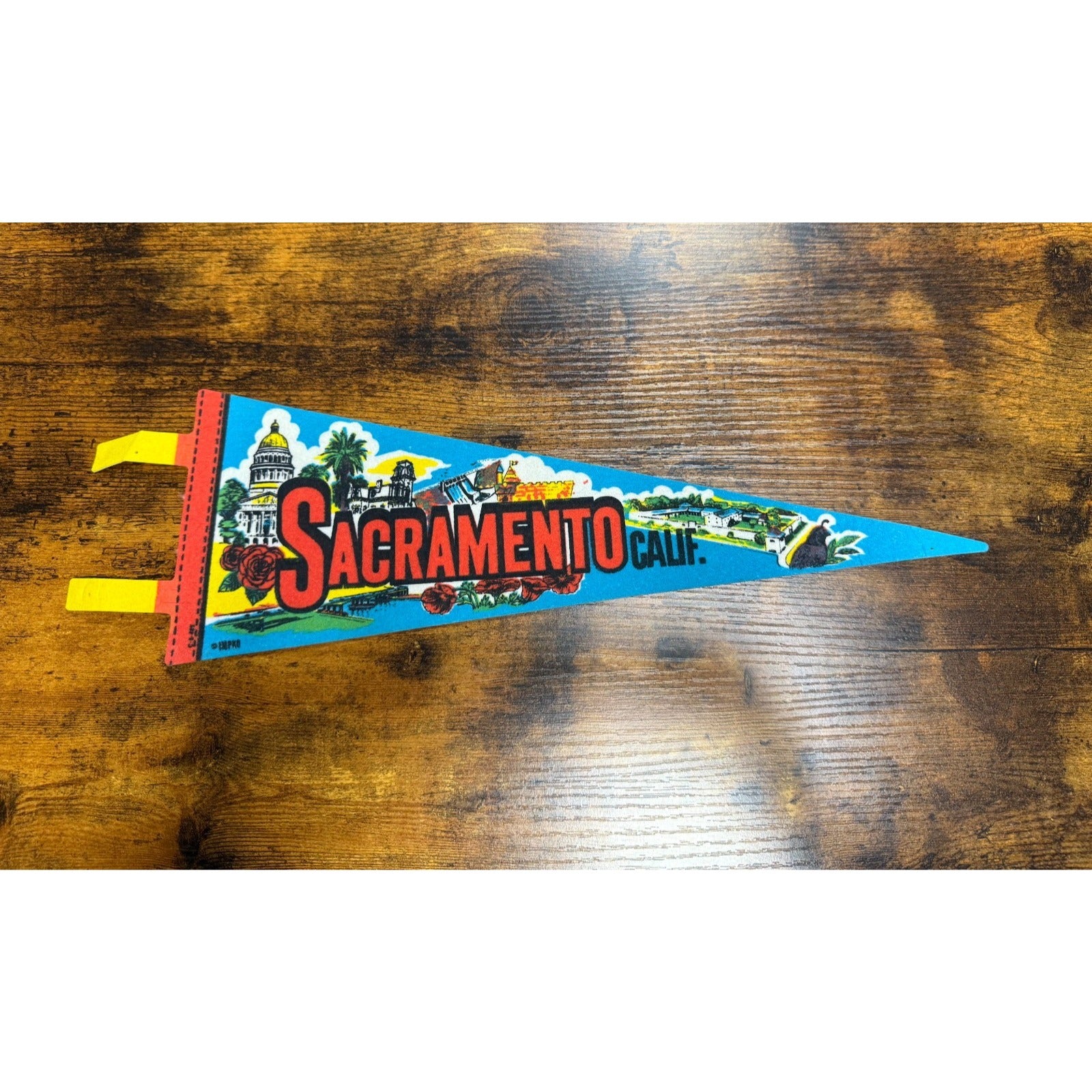 Vintage Sacramento, California pennant