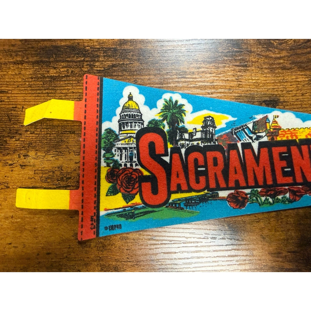 Vintage Sacramento, California pennant
