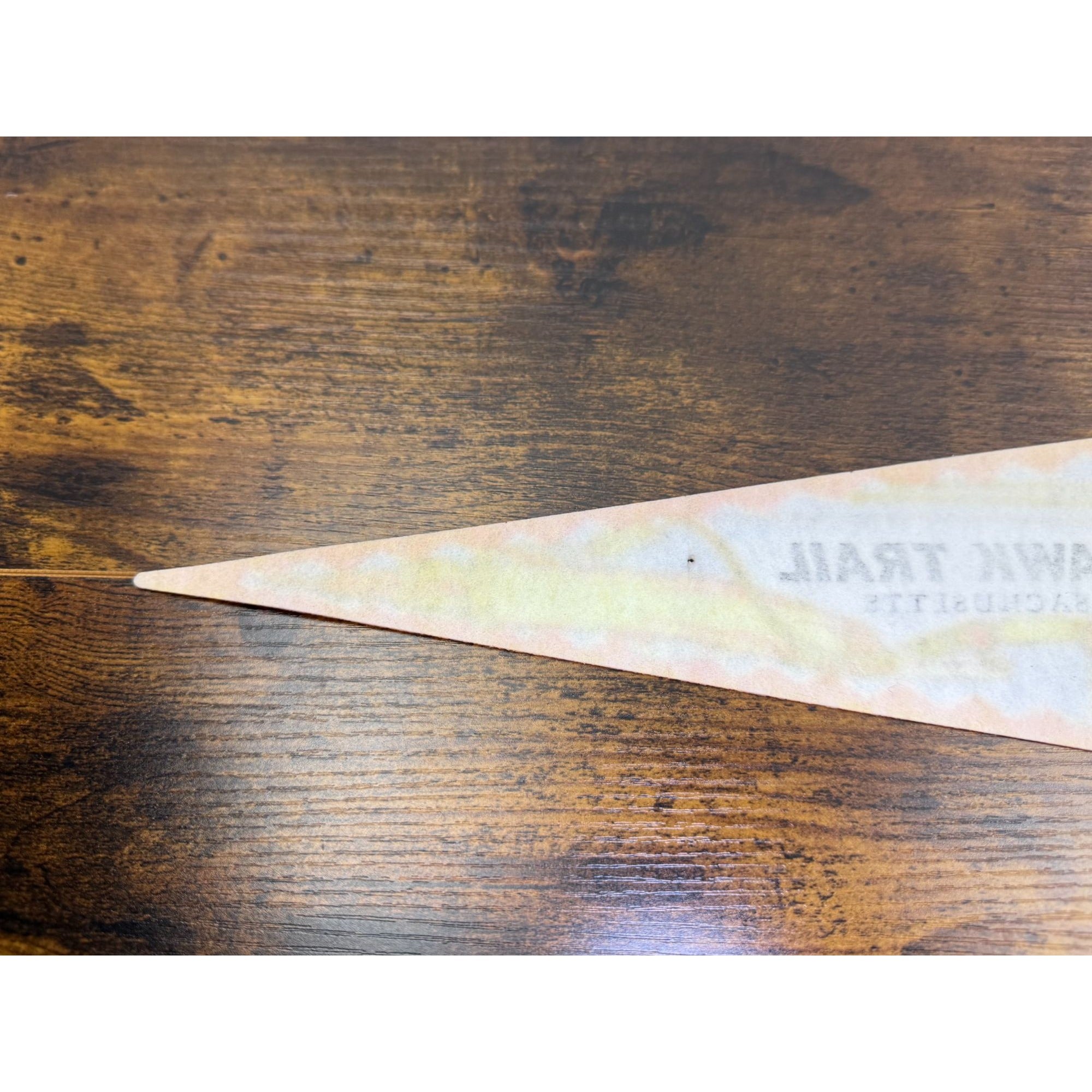 Vintage Mohawk Trail Massachusetts Souvenir Pennant 14.5 inches