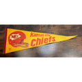 Vintage Kansas City Chiefs Pennant Felt Flag NFL Memorabilia 30 inches
