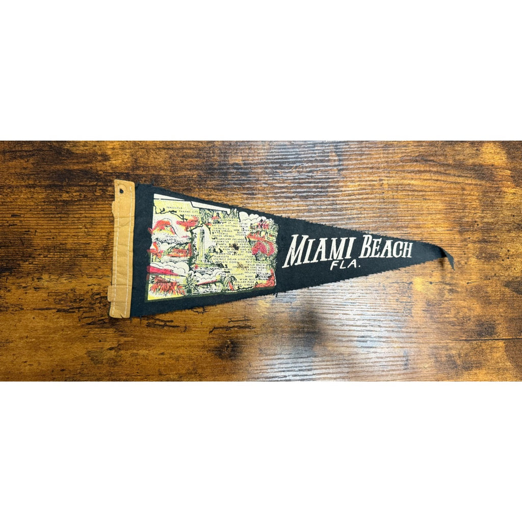 Vintage Miami Beach, Florida mini pennant