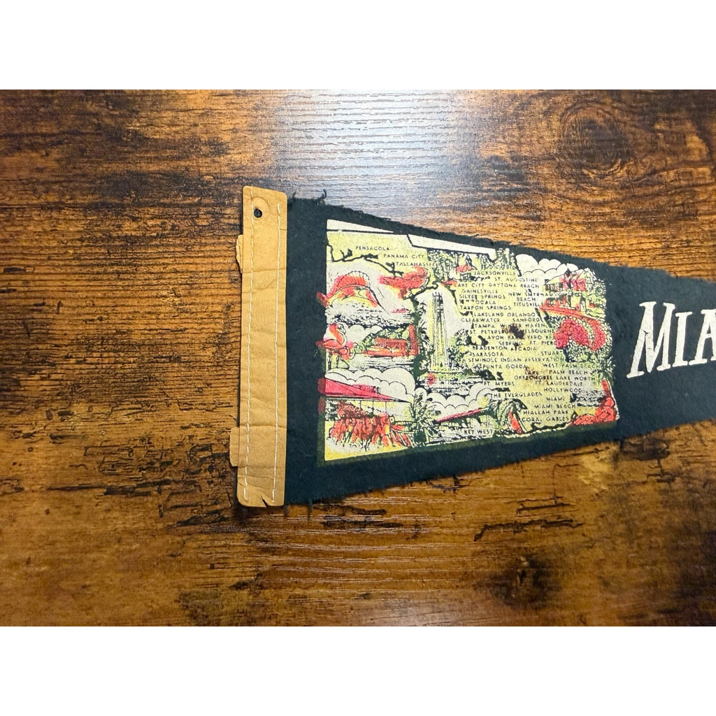 Vintage Miami Beach, Florida mini pennant