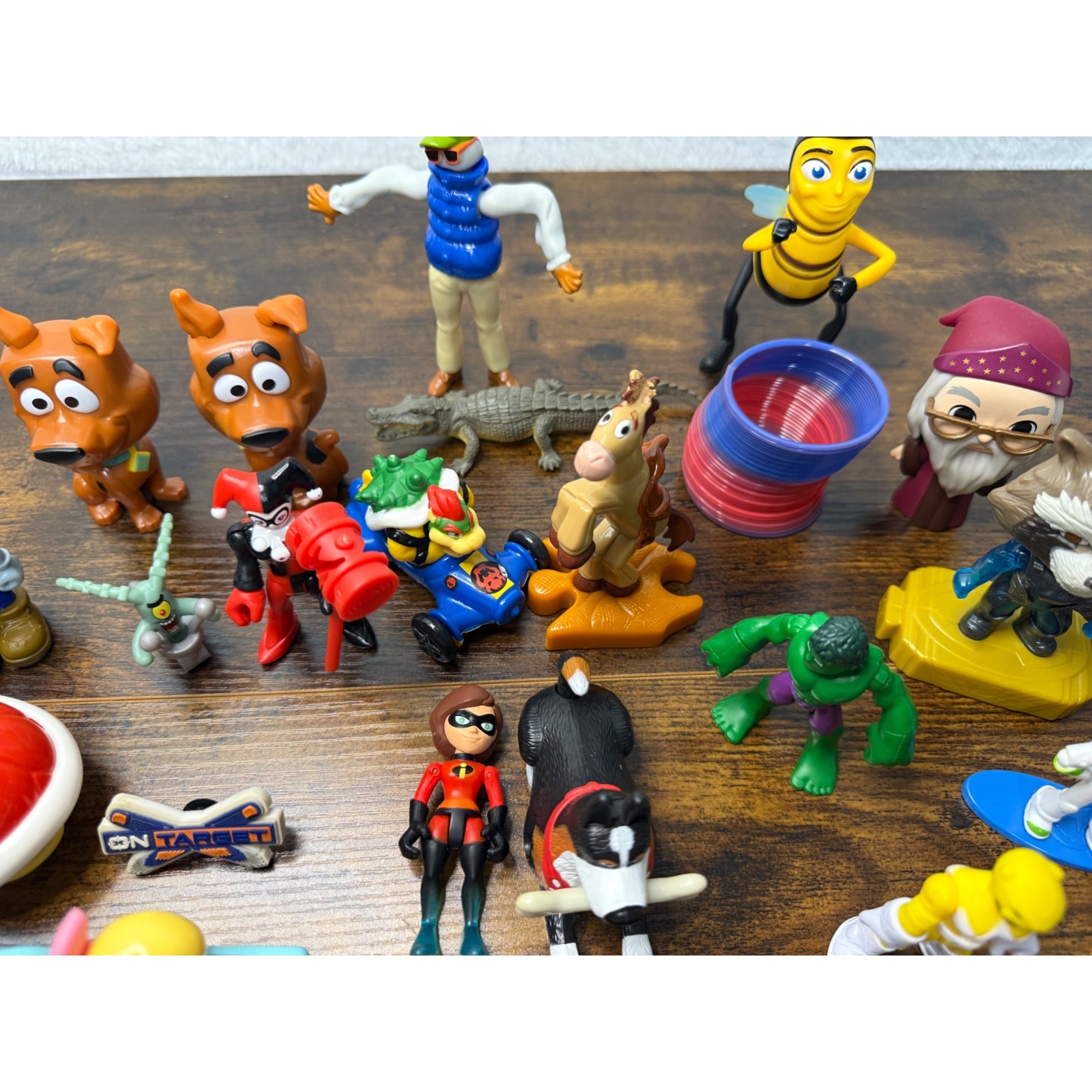 Mixed Lot Of Cartoon & Movie Character Figurines Toys And Accessories