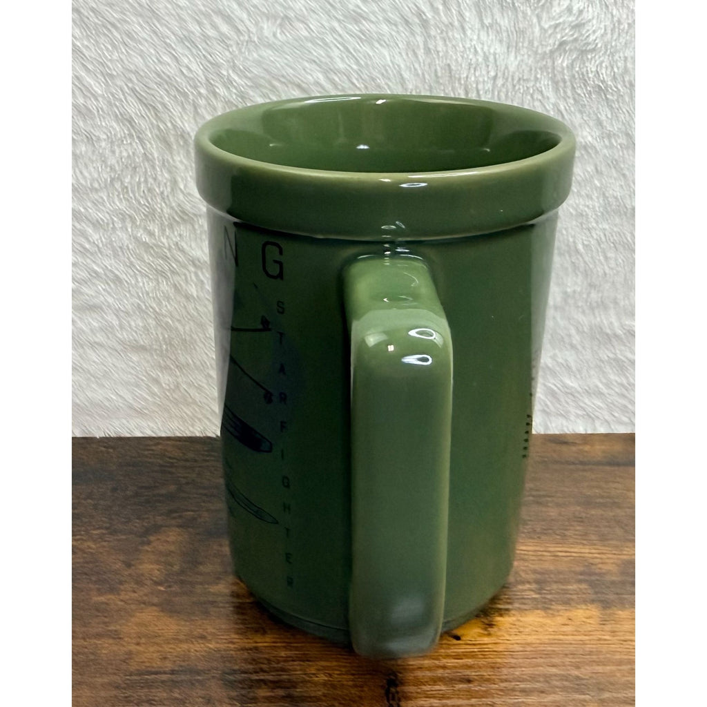 Star Wars T-65 X-Wing Starfighter Ceramic Mug Green Design 14 oz